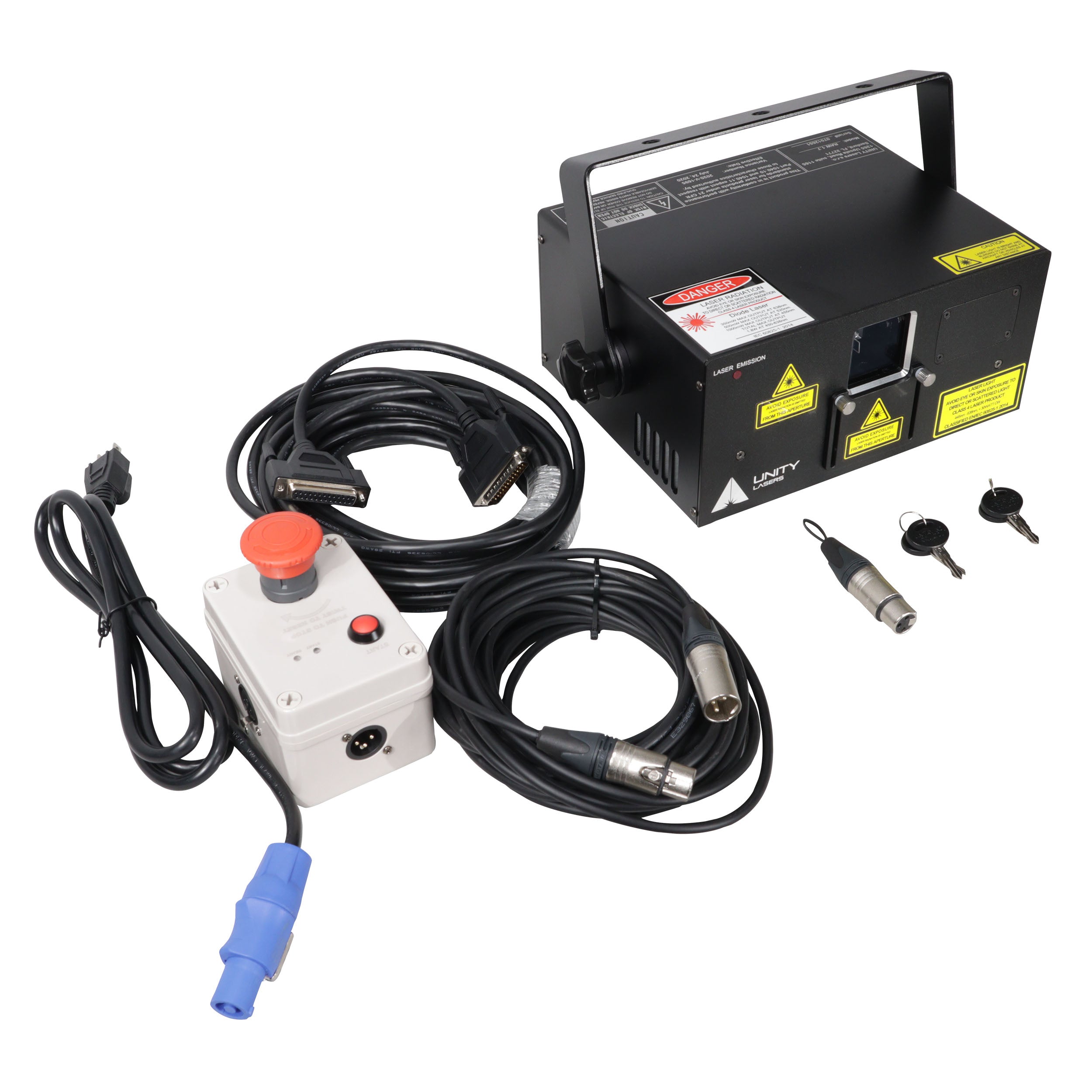 Unity Raw 1.7 Watt RGB Laser Light Show Projector System