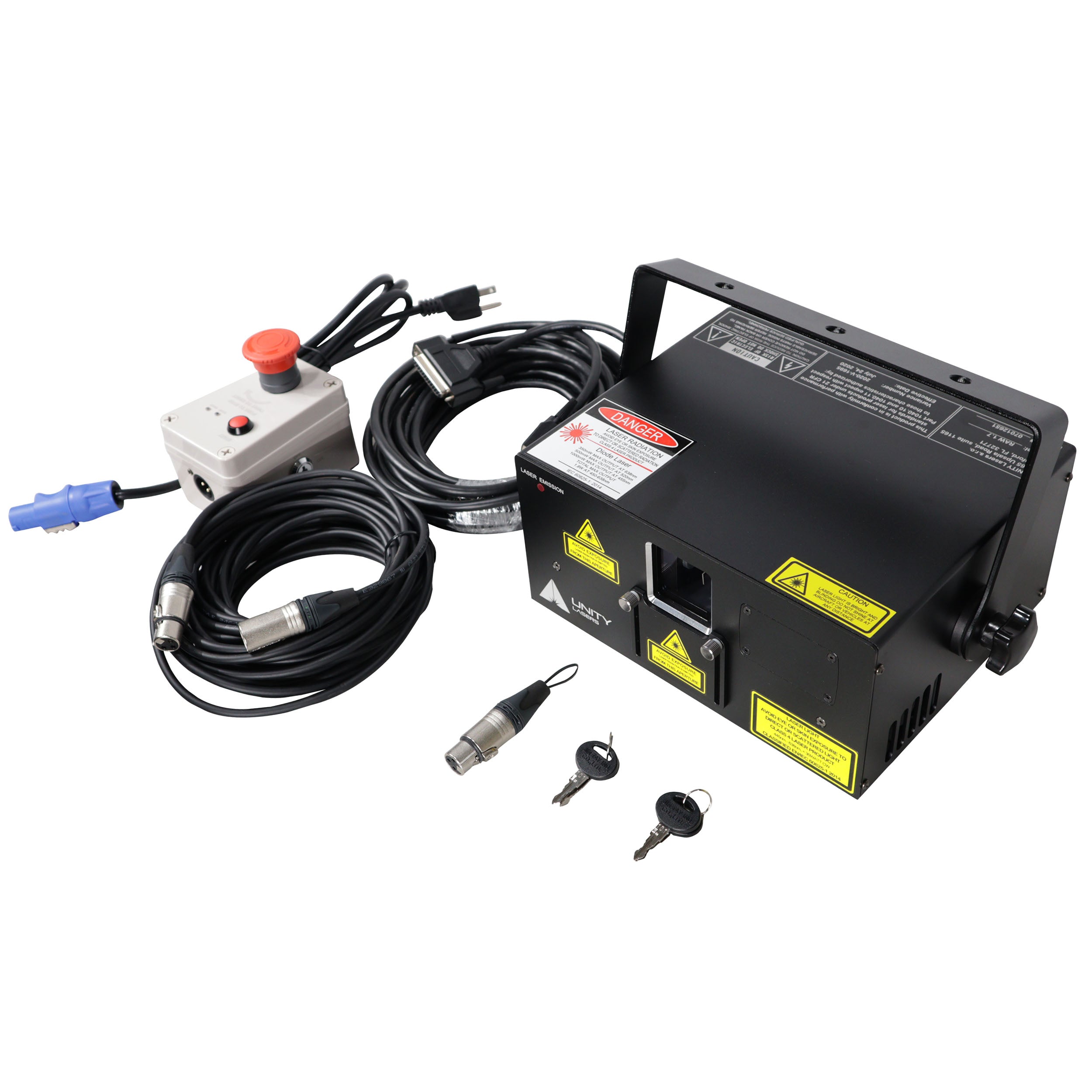 Unity Raw 1.7 Watt RGB Laser Light Show Projector System