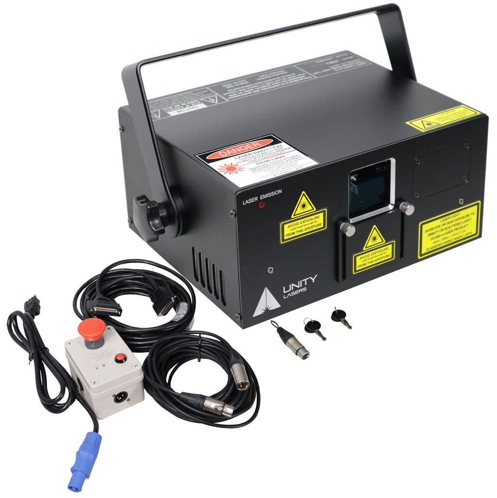 Unity Raw 3 Watt RGB DMX Laser Light Show Projector System