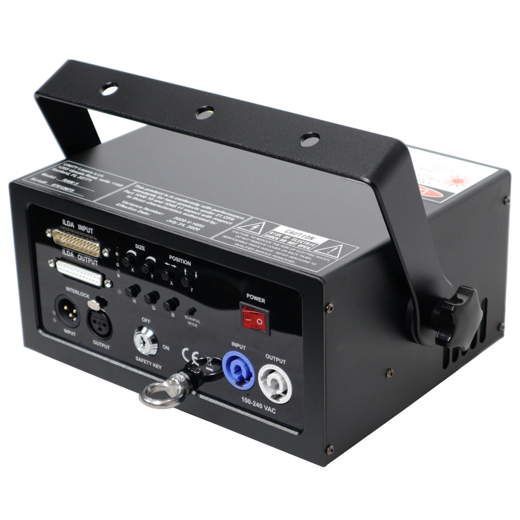 Unity Raw 3 Watt RGB DMX Laser Light Show Projector System