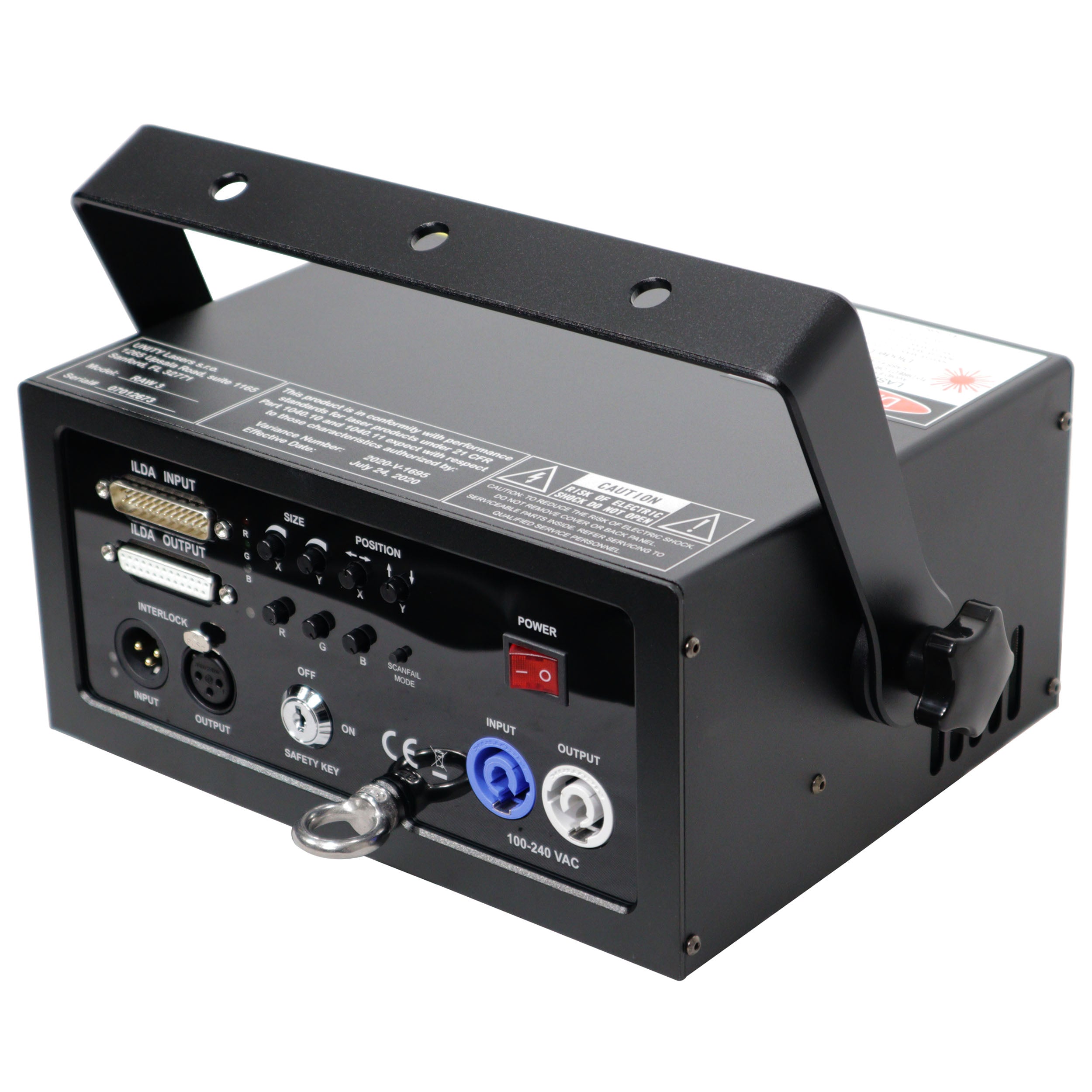 Unity Raw 3 Watt RGB DMX Laser Light Show Projector System