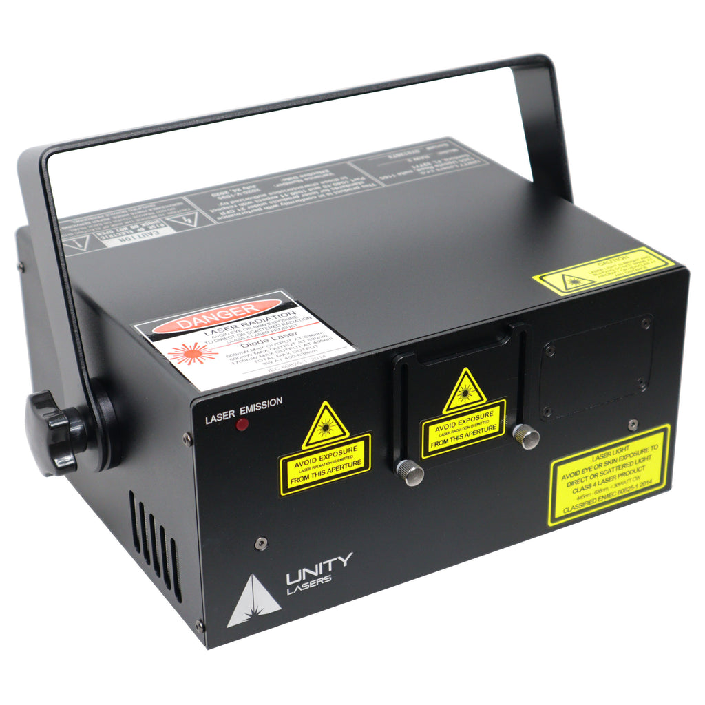 Unity Raw 3 Watt RGB DMX Laser Light Show Projector System