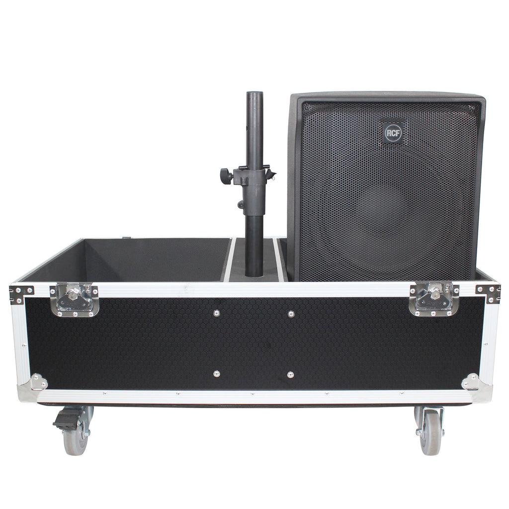 ATA Style Flight-Road Case For RCF EVOX 8 J8 JMIX8 Speaker Array System Fits Two Speakers and Subs