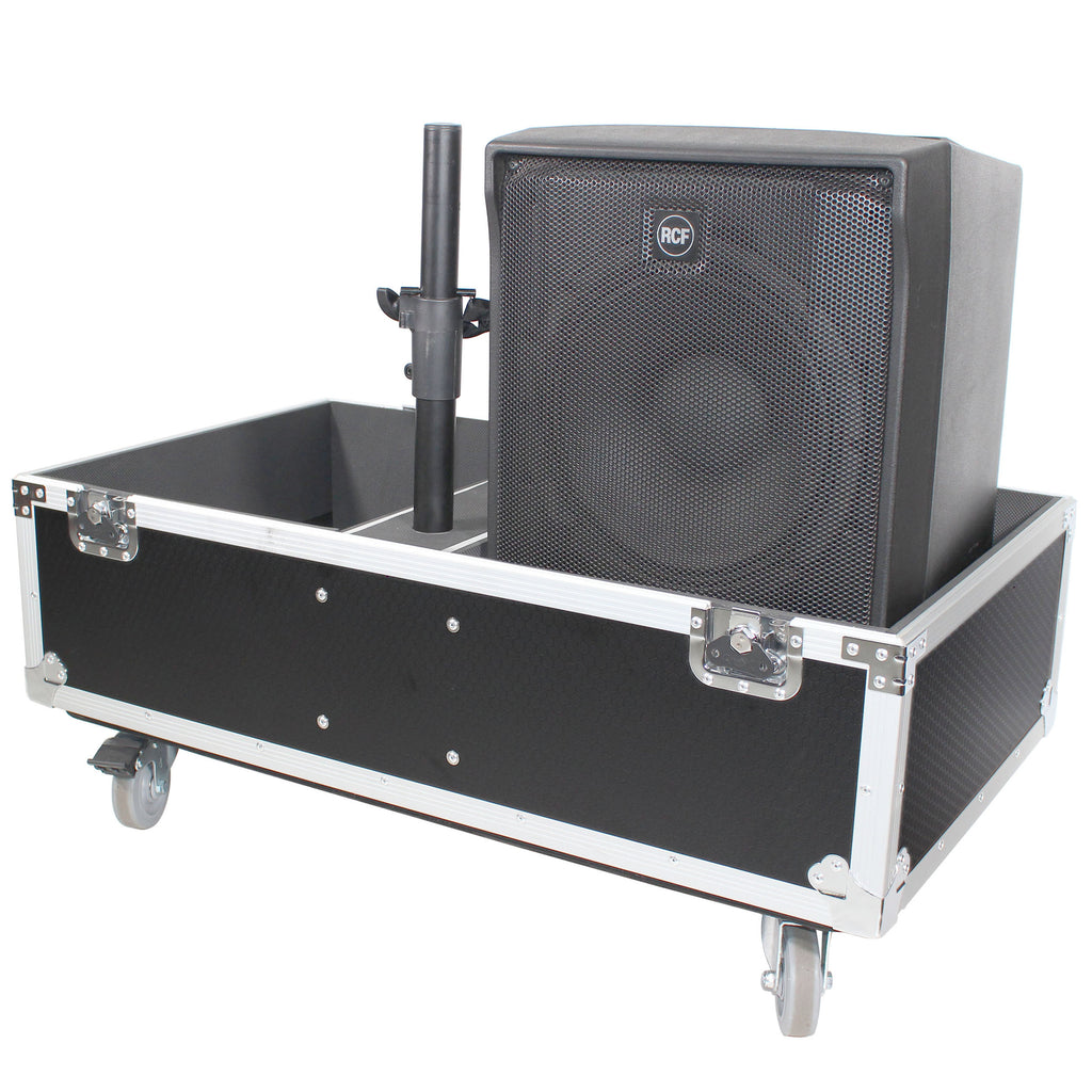 ATA Style Flight-Road Case For RCF EVOX 8 J8 JMIX8 Speaker Array System Fits Two Speakers and Subs