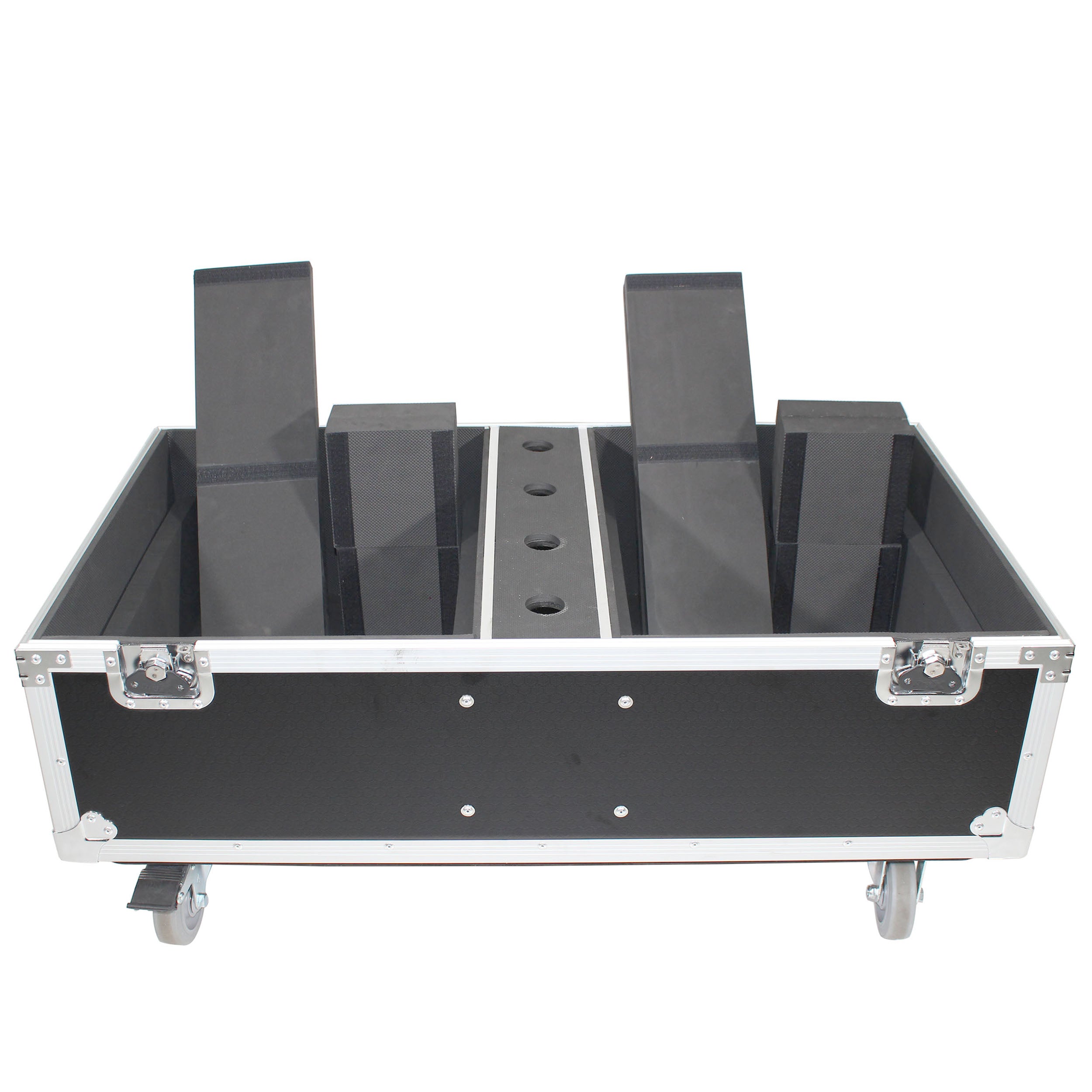 ATA Style Flight-Road Case For RCF EVOX 8 J8 JMIX8 Speaker Array System Fits Two Speakers and Subs