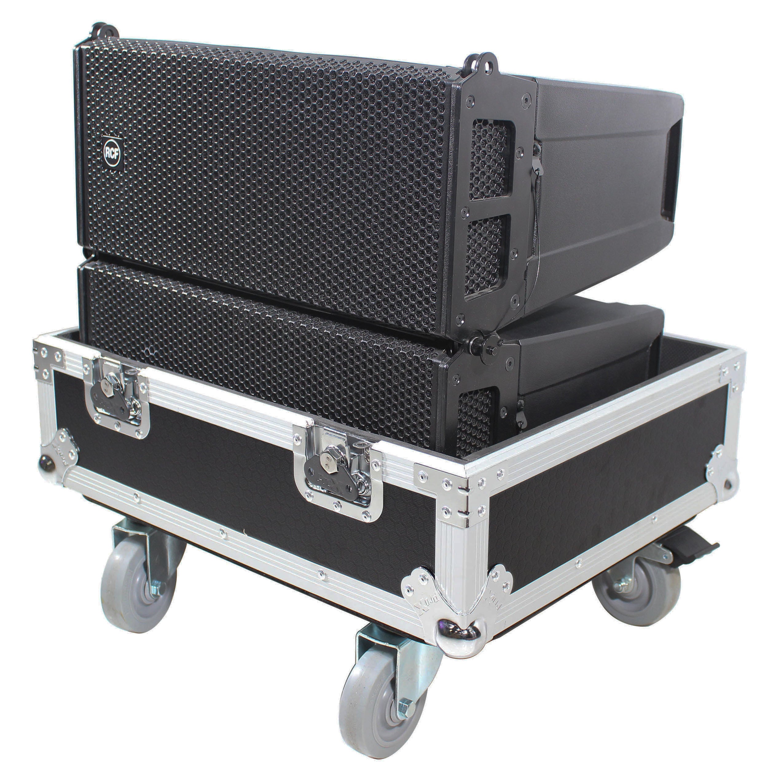 Line Array Flight Case for 2 RCF HDL6-A HDL26-A Speakers W/Wheels