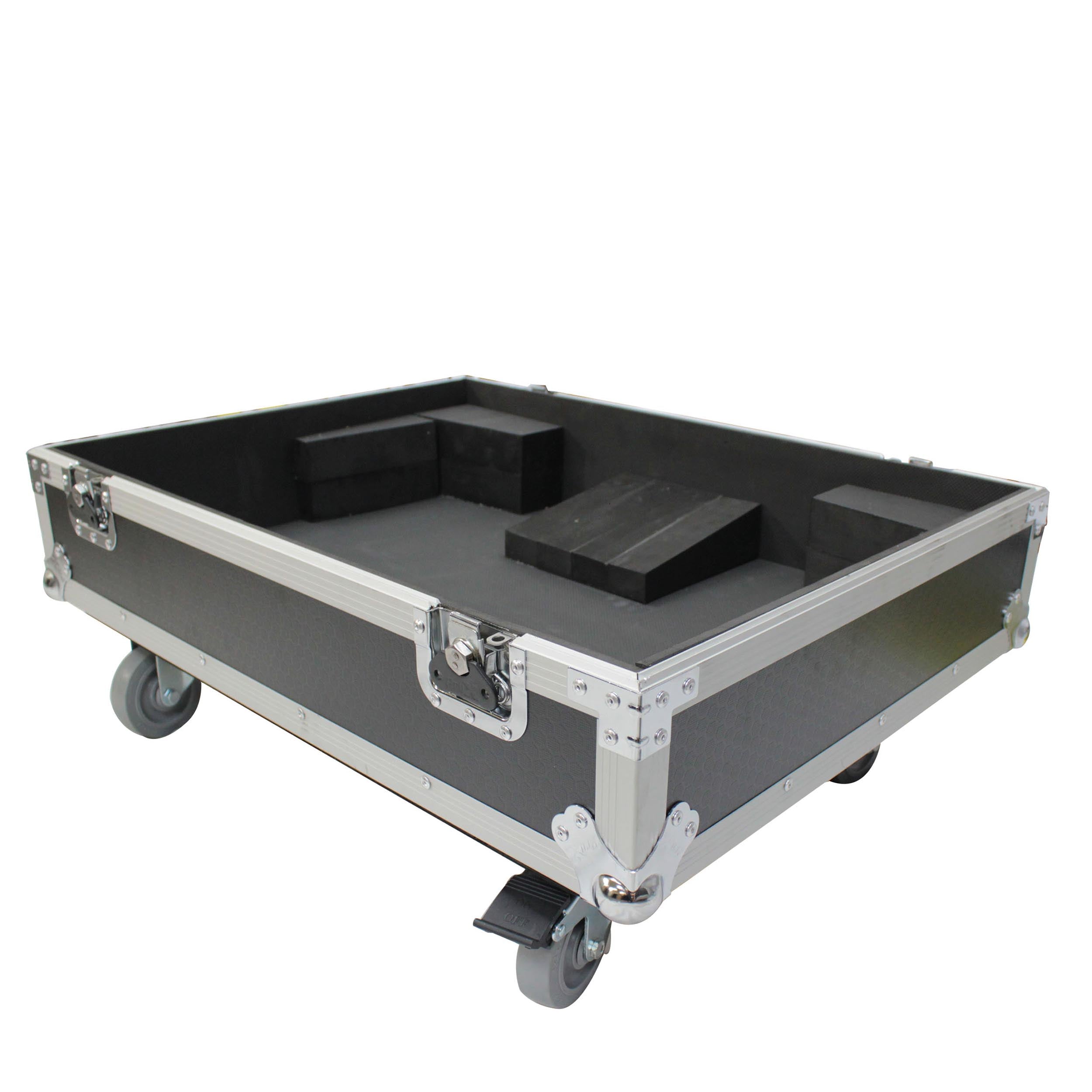 Fits RCF HDL 30-A Line Array Speaker Flight Case W/Wheels (Holds 2 Speakers)