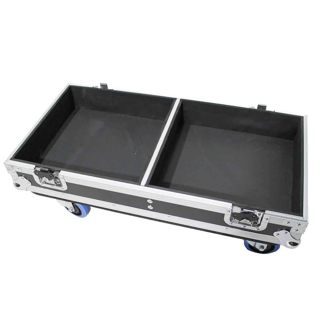 Stage Monitor Flight Case for 2 RCF NX 15-SMA W-4 Inch Casters