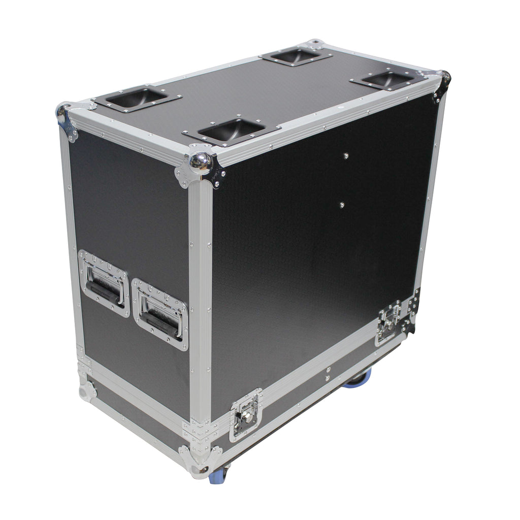 Stage Monitor Flight Case for 2 RCF NX 15-SMA W-4 Inch Casters