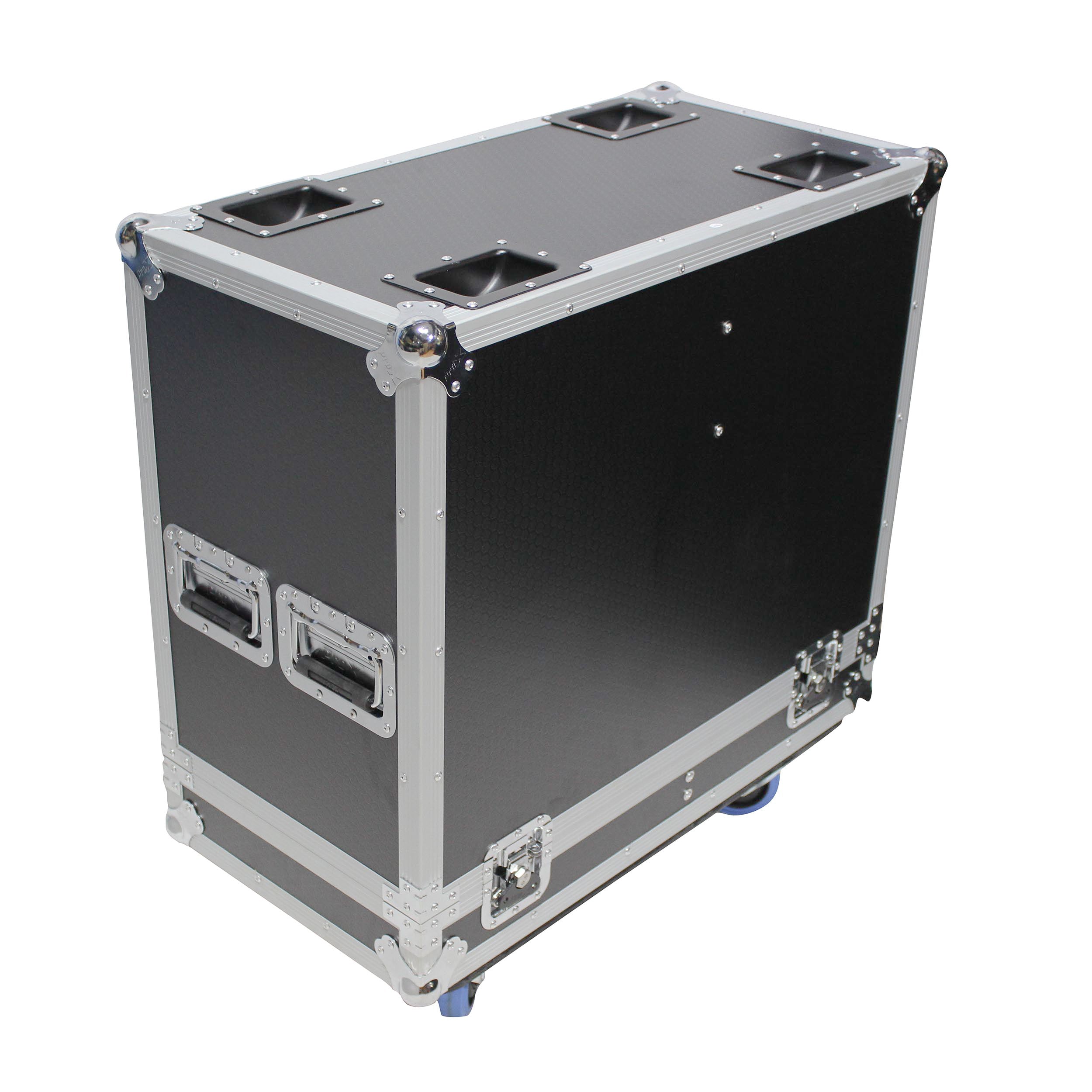 Stage Monitor Flight Case for 2 RCF NX 15-SMA W-4 Inch Casters
