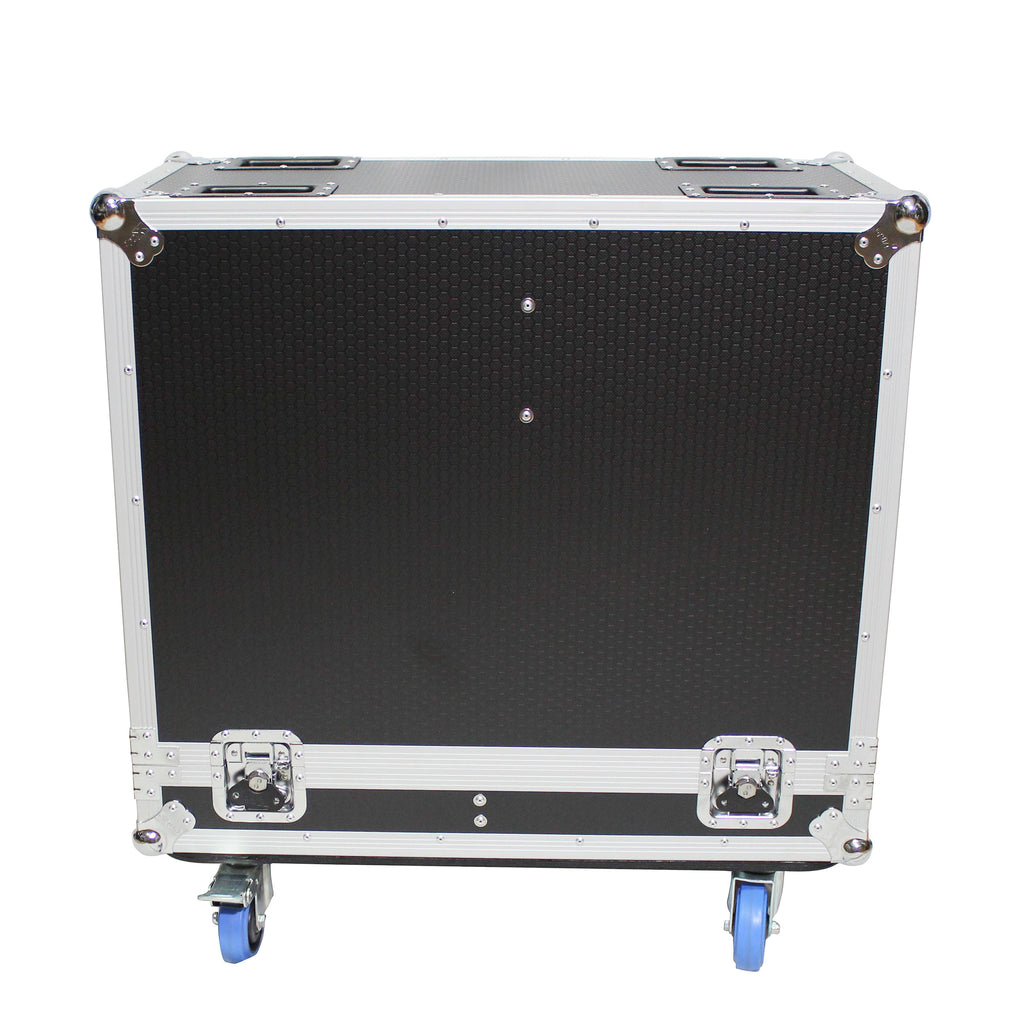 Stage Monitor Flight Case for 2 RCF NX 15-SMA W-4 Inch Casters