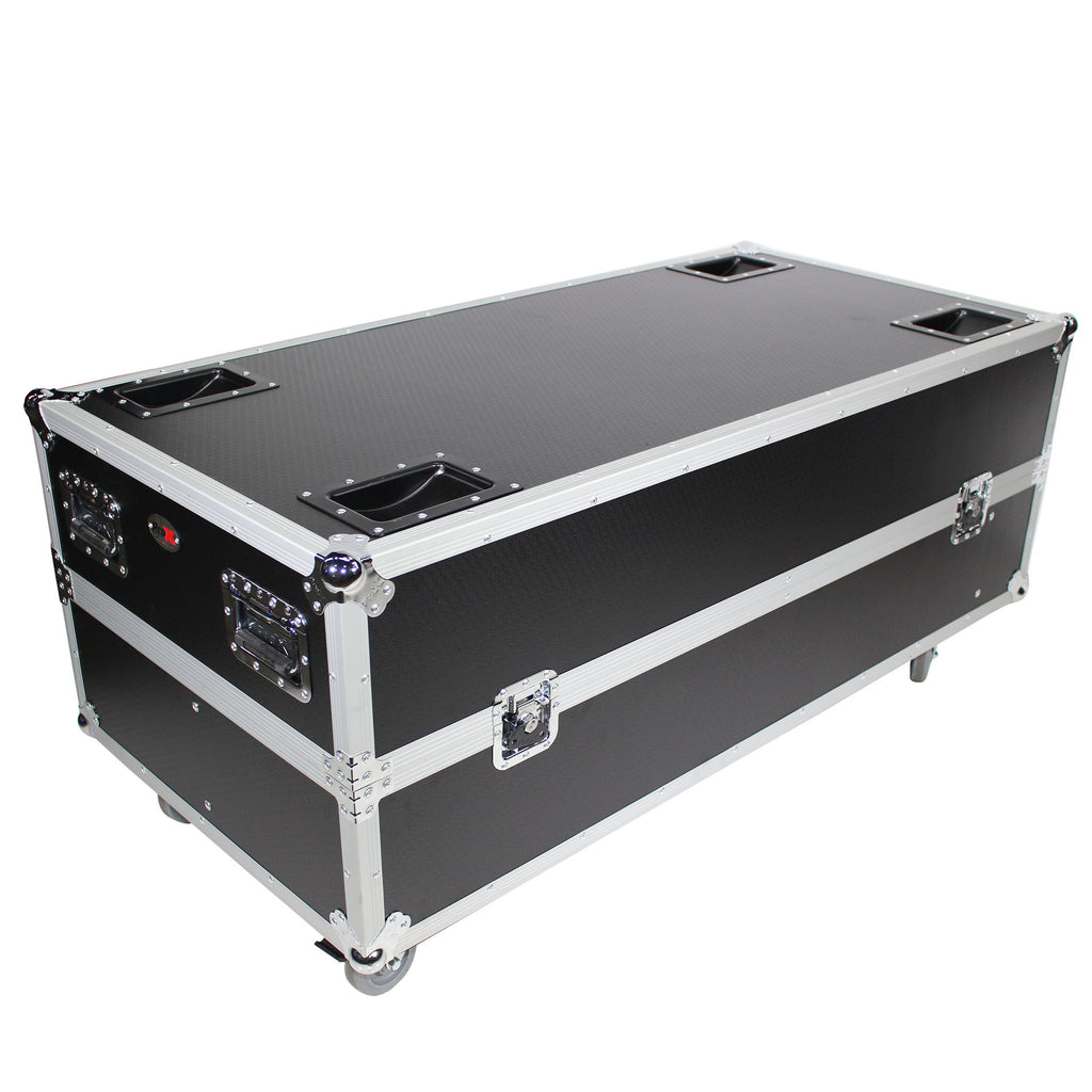 Flight Case for 2 RCF NXW 44-A ,NXL44-A Active 2 Way Column Array with 4 Inch Wheels