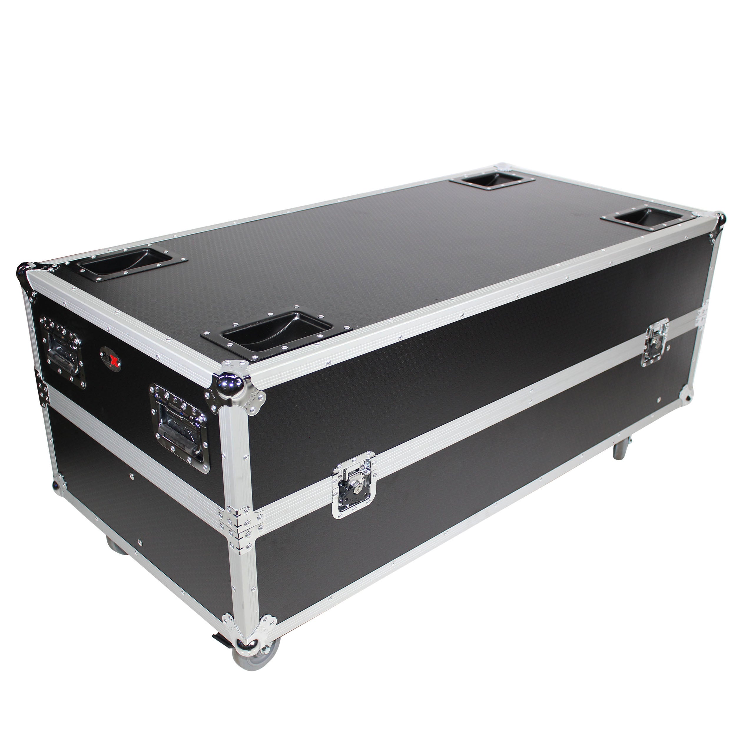 Flight Case for 2 RCF NXW 44-A ,NXL44-A Active 2 Way Column Array with 4 Inch Wheels