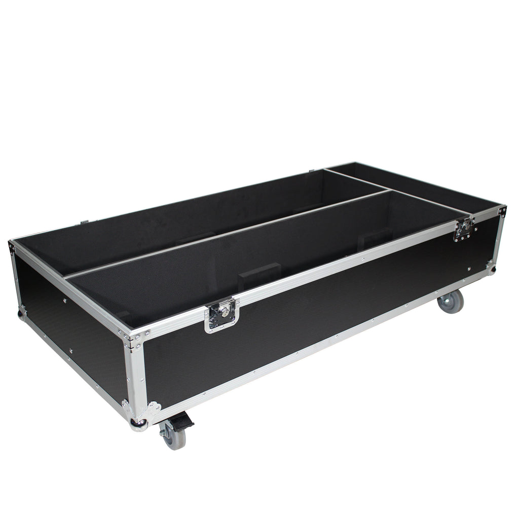 Flight Case for 2 RCF NXW 44-A ,NXL44-A Active 2 Way Column Array with 4 Inch Wheels