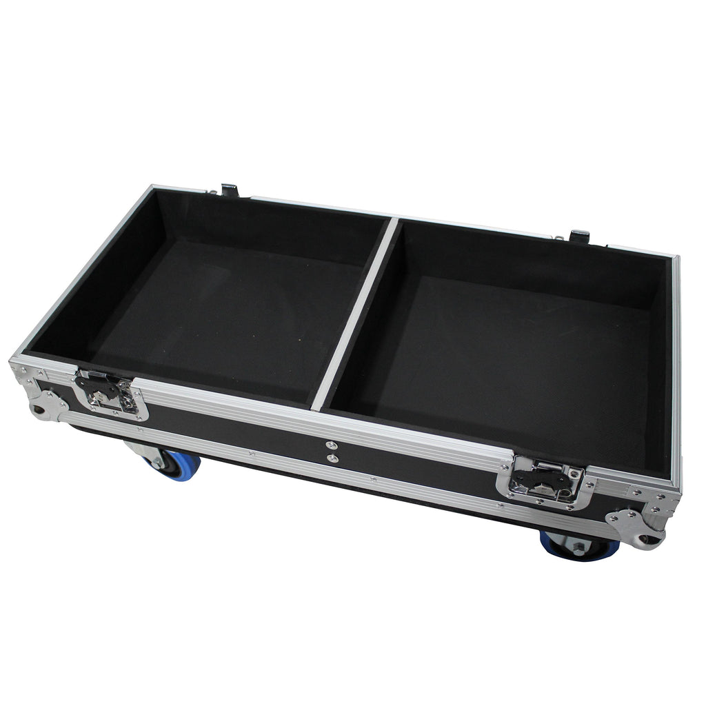 Fits 2x RCF TTL6-A Three-Way Line Array Module Flight Case with 4 inch Wheels