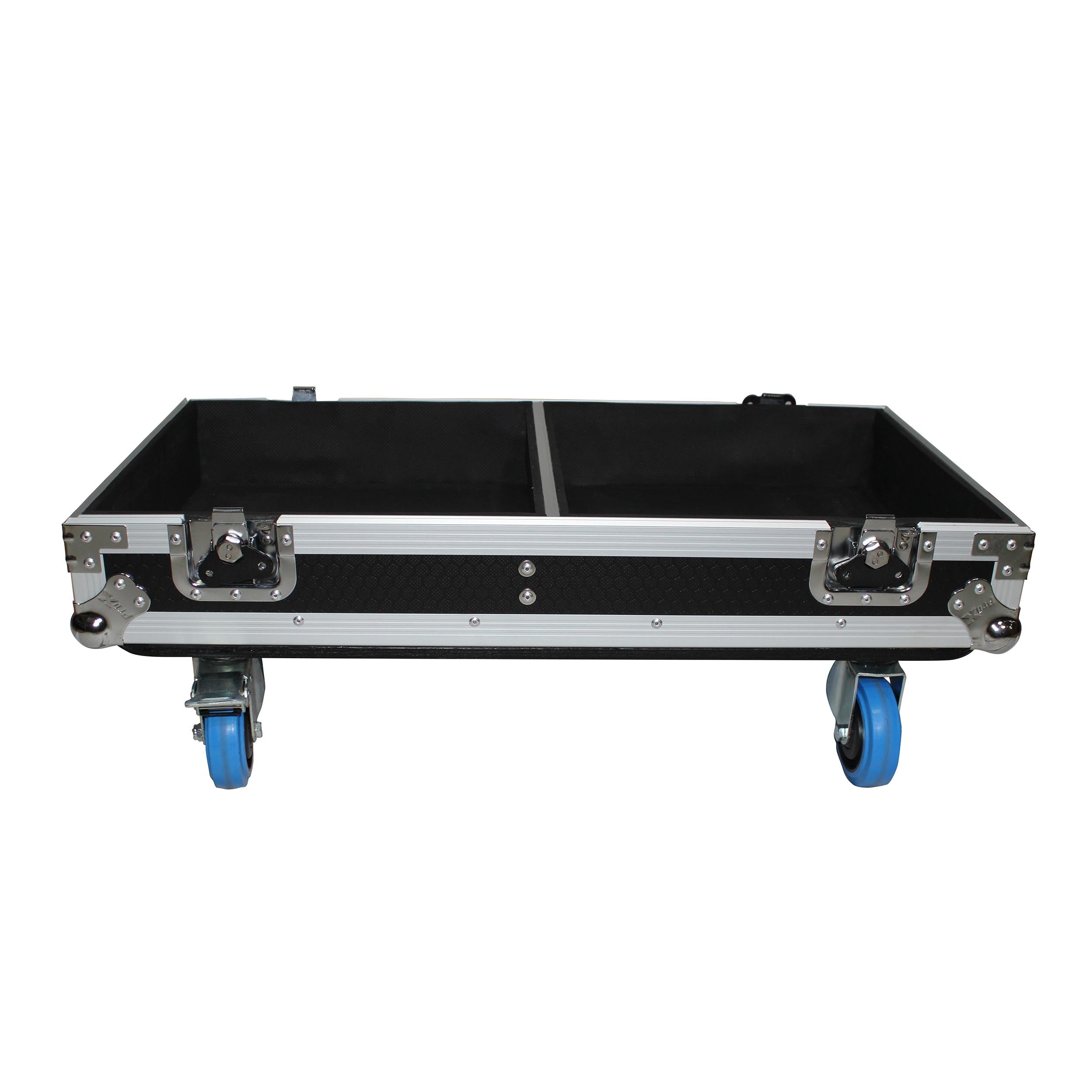 Fits 2x RCF TTL6-A Three-Way Line Array Module Flight Case with 4 inch Wheels