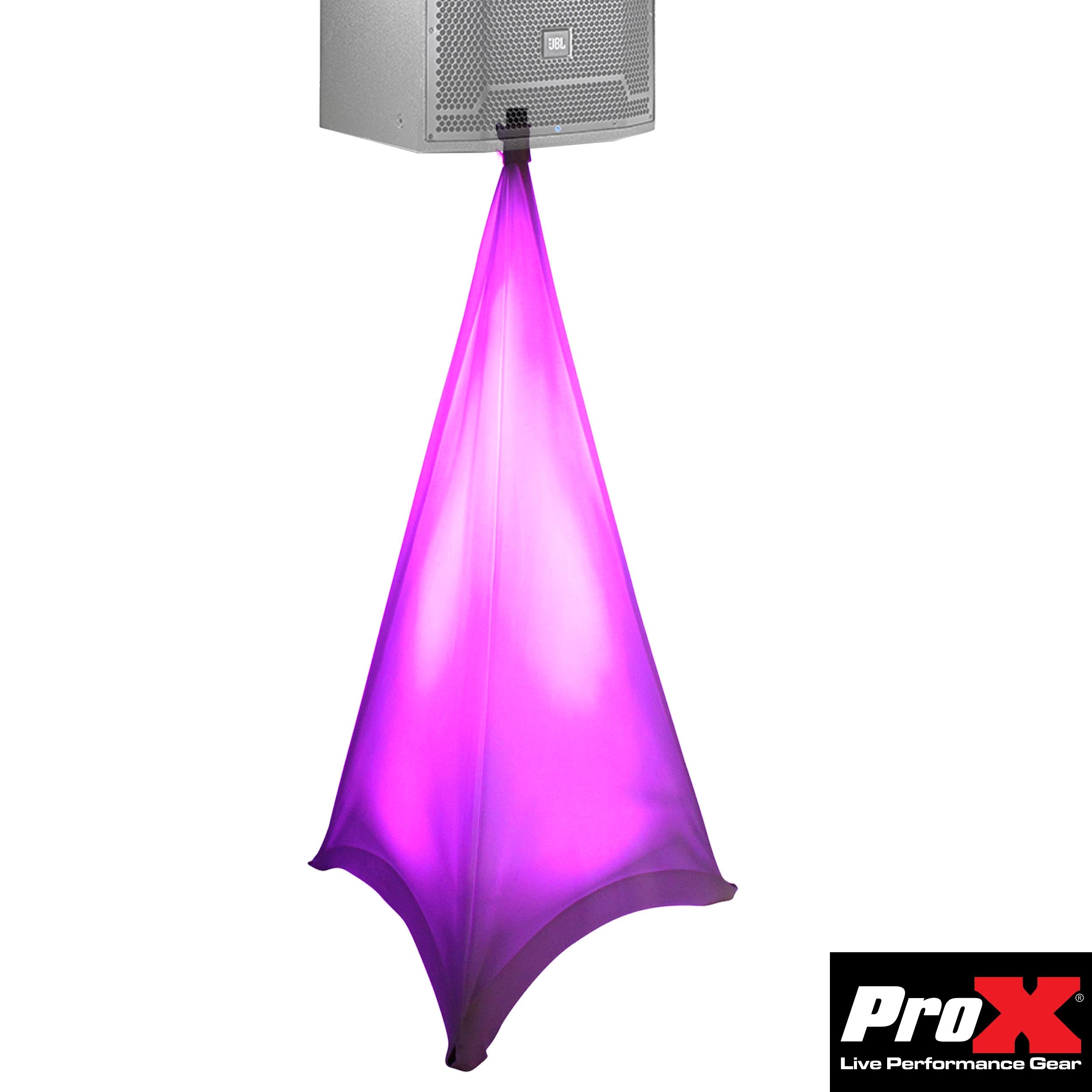 Lycra Cover Scrim for Speaker Tripod or Lighting Stand  3 Sided - White