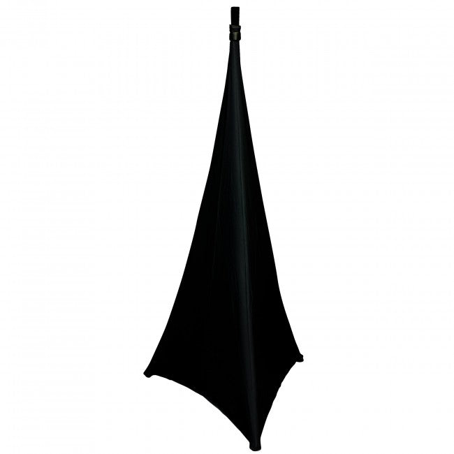 2 Pack Lycra Cover Scrim for Speaker Tripod or Lighting Stand  2 Sided - Black