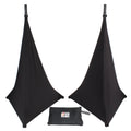 Two-Pack Three Side Speaker Stand Cover Scrim (Black)