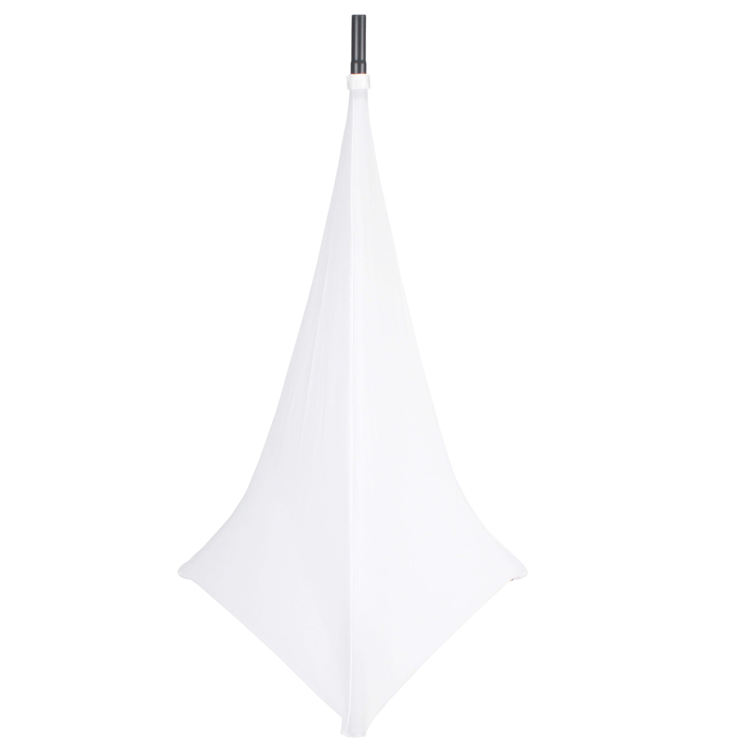 Two-Pack Three Side Speaker Stand Cover Scrim - White