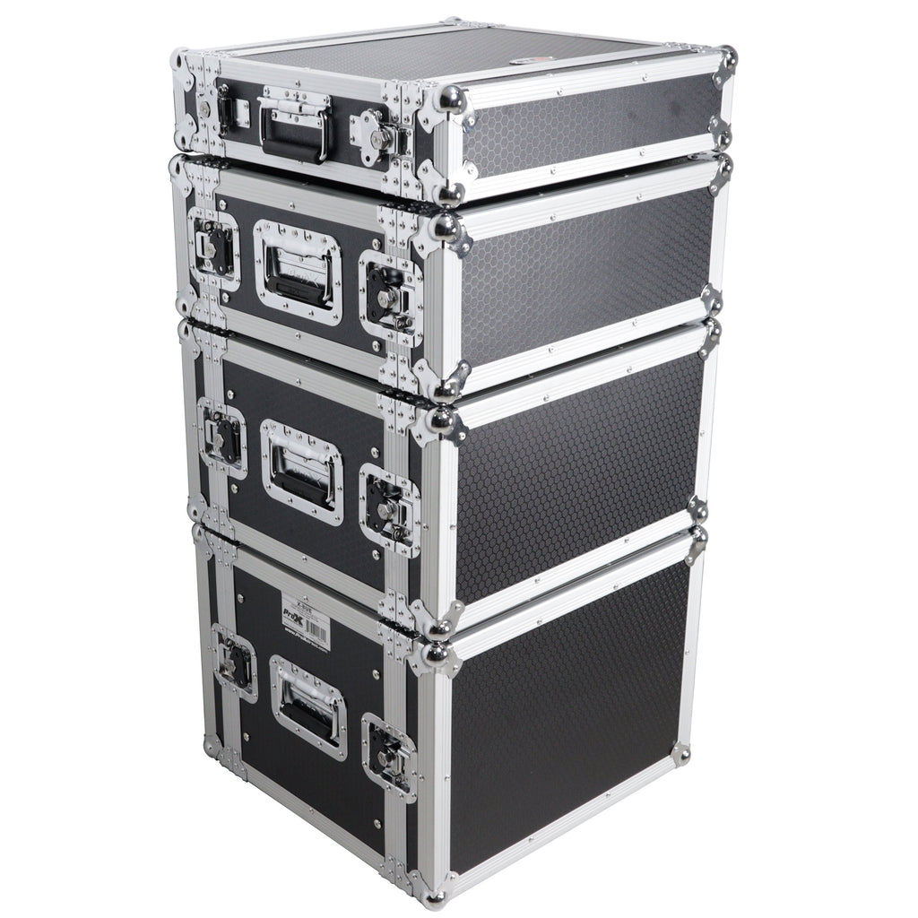4U Deluxe Effects Rack 14" Deep Rail to Rail W/Handles