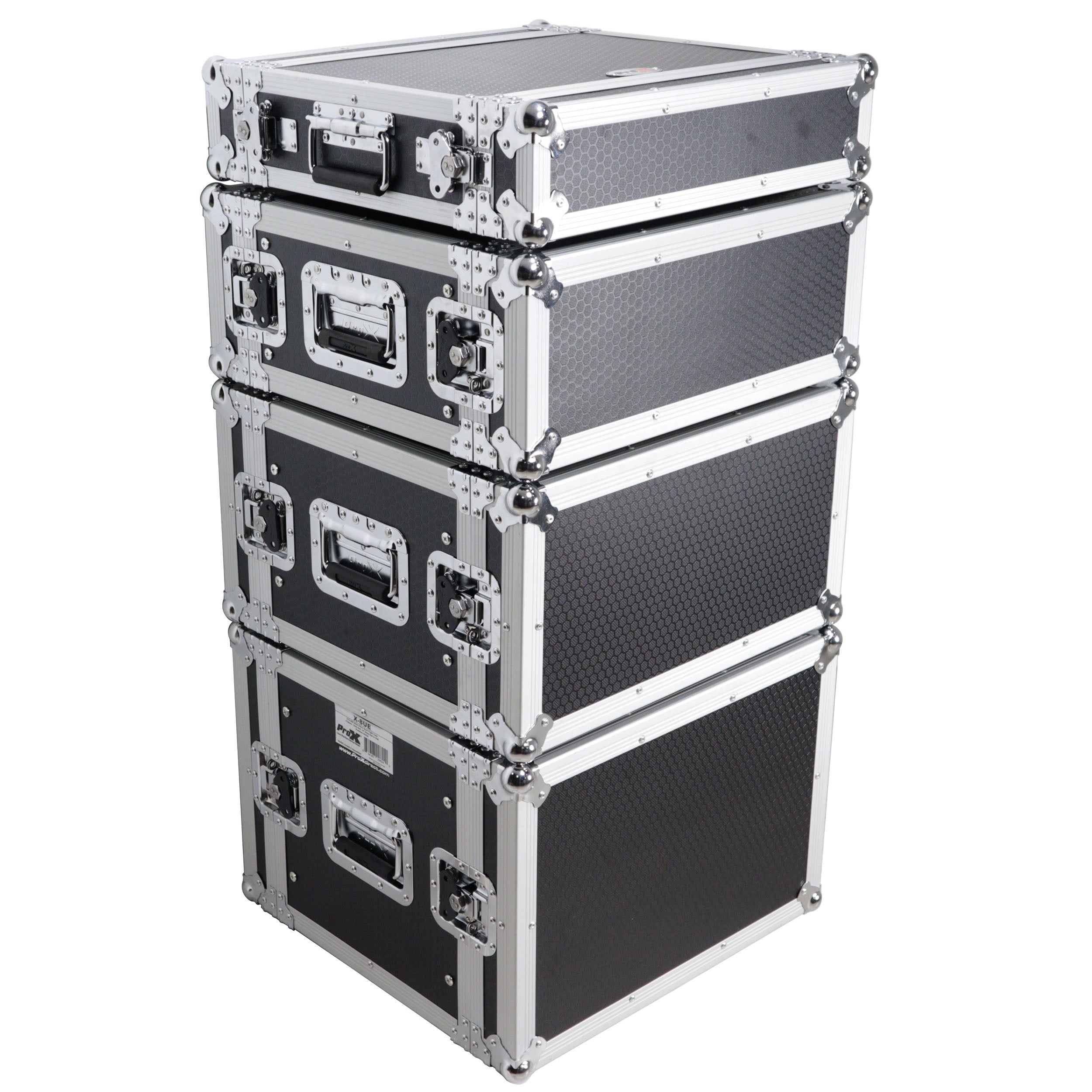 4U Deluxe Effects Rack 14" Deep Rail to Rail W/Handles