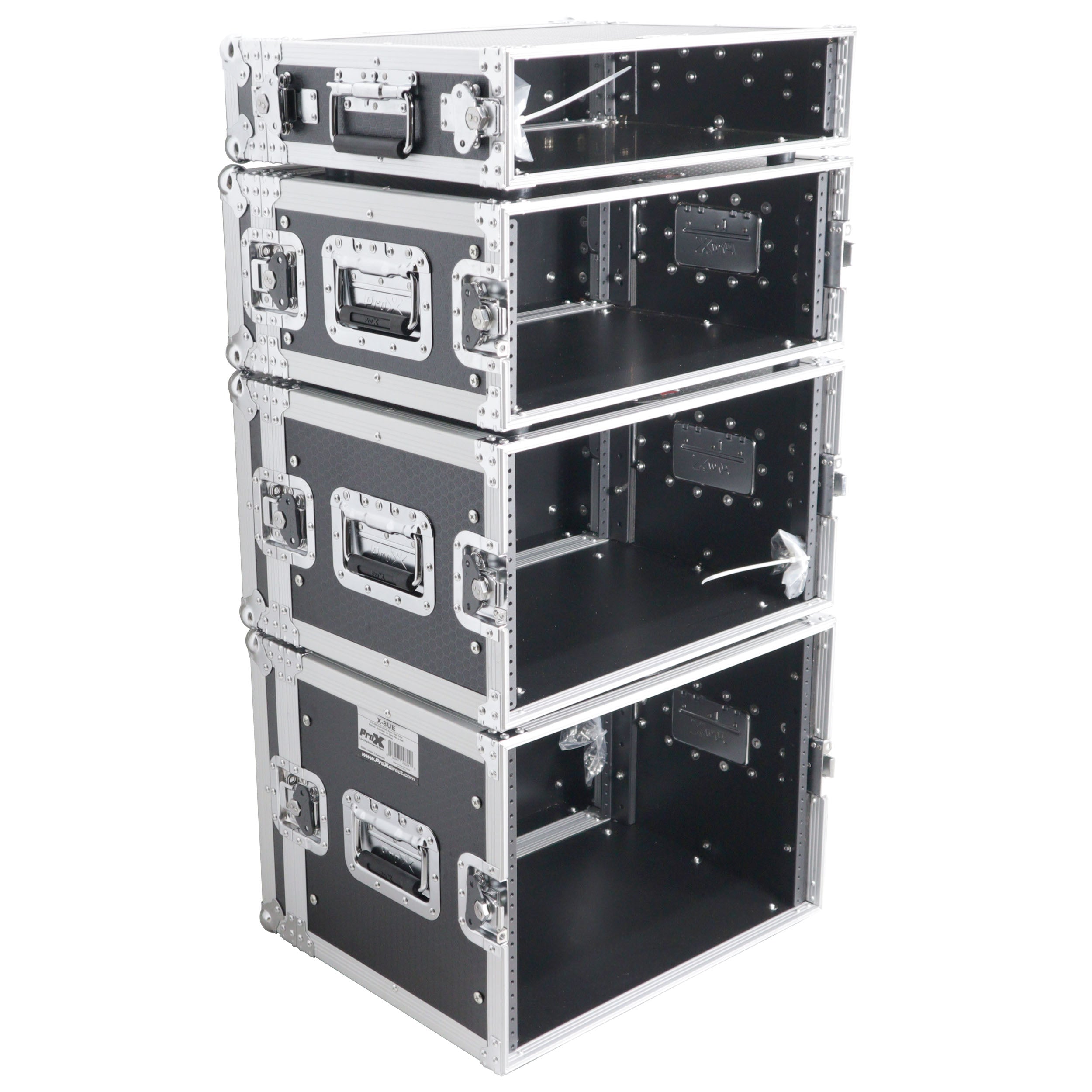 Prox X-2UE 2U Deluxe Effects Rack 14" deep Rail to Rail w/ handles
