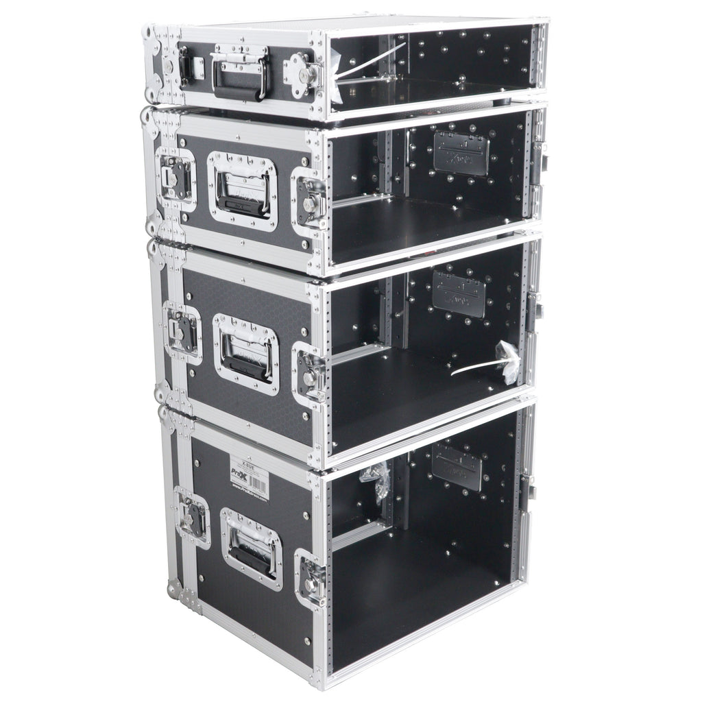 4U Deluxe Effects Rack 14" Deep Rail to Rail W/Handles