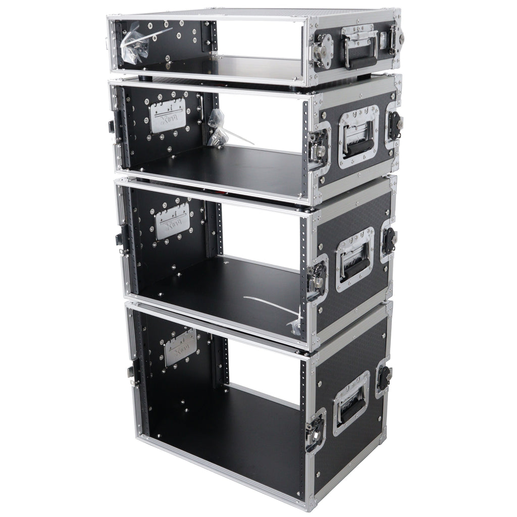 6U Deluxe 14" Deep 19" Width Amp Effects Rack Flight Hard Case