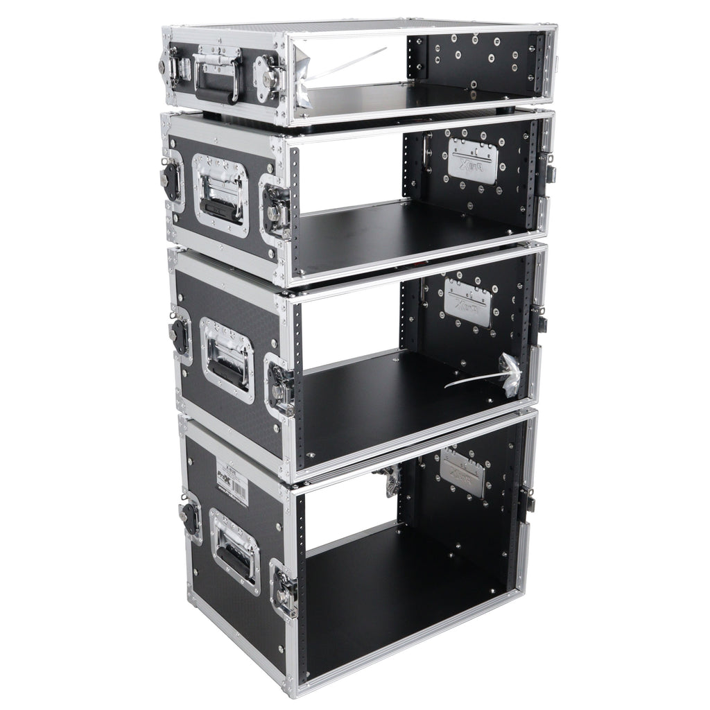 4U Deluxe Effects Rack 14" Deep Rail to Rail W/Handles