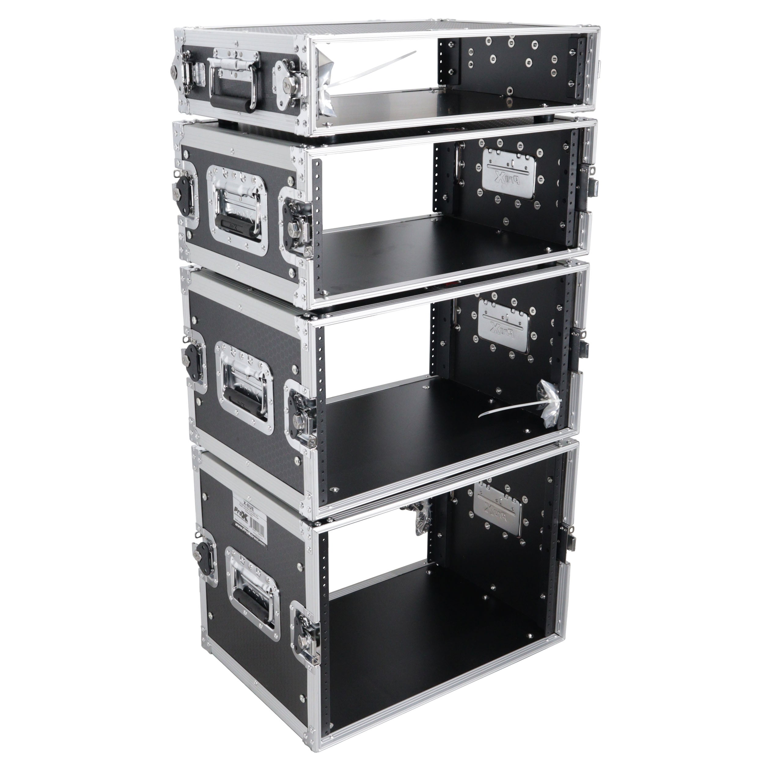 4U Deluxe Effects Rack 14" Deep Rail to Rail W/Handles