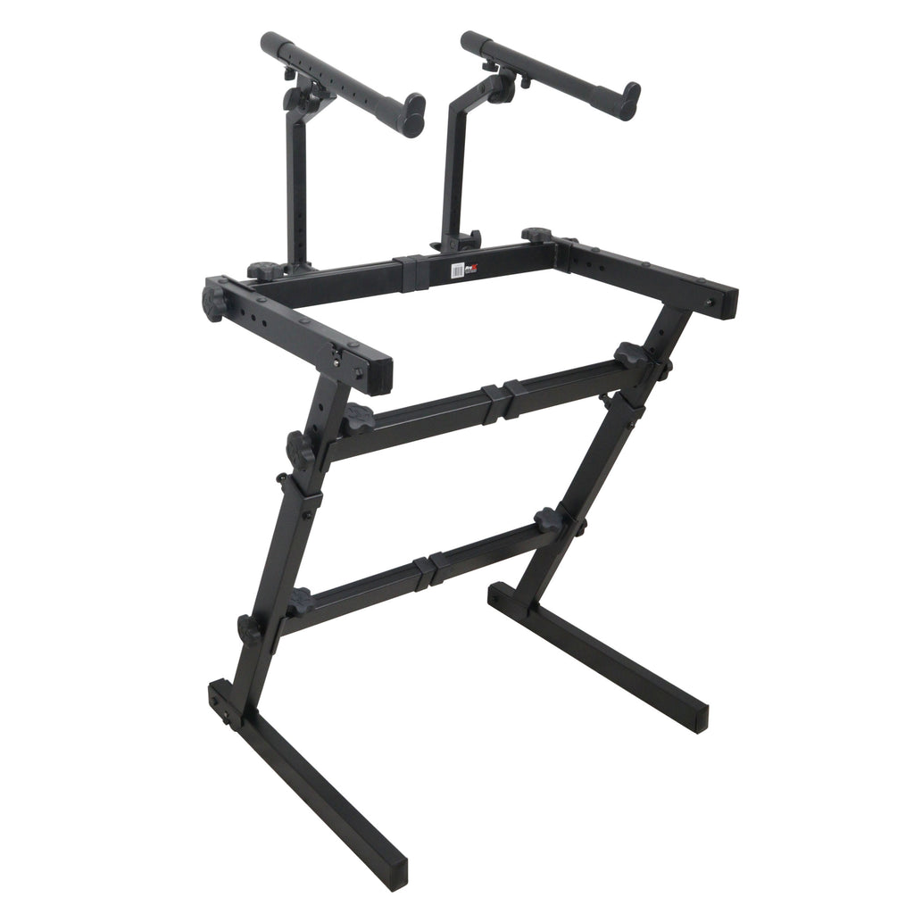 Professional Keyboard Add-on for Portable Z-Stand 2nd tier with Adjustable Stacking