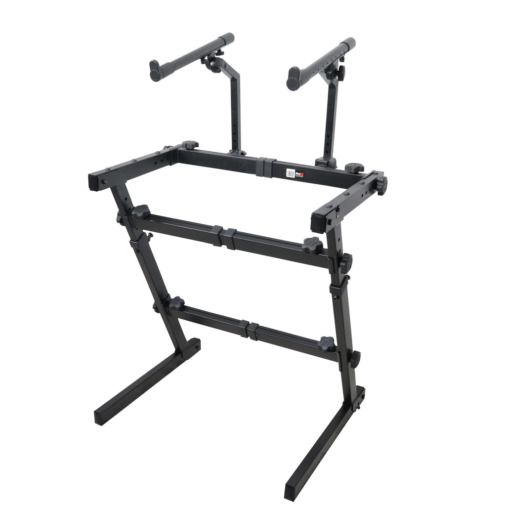 Professional Keyboard Add-on for Portable Z-Stand 2nd tier with Adjustable Stacking