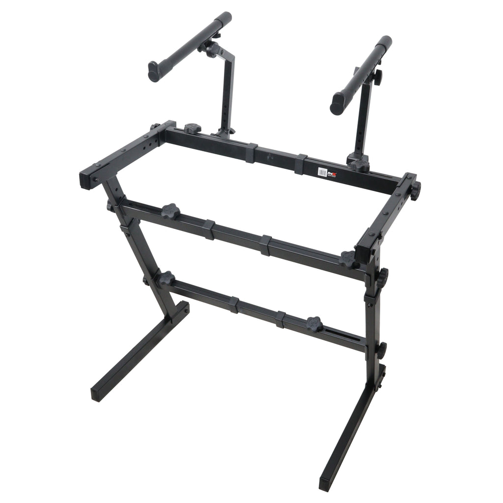 Professional Keyboard Add-on for Portable Z-Stand 2nd tier with Adjustable Stacking