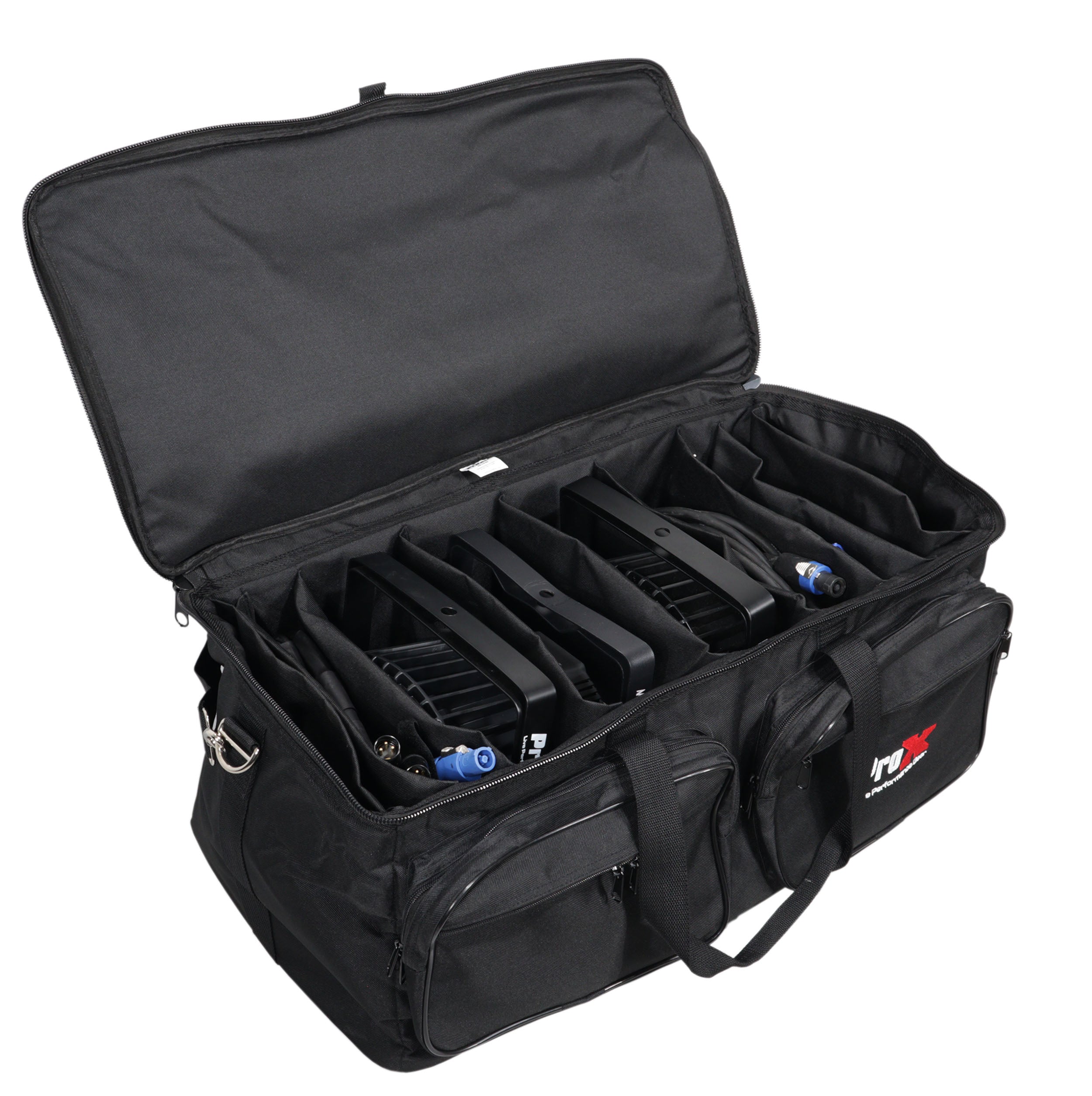 MANO™ Large Utility Carry Bag w/ Organizing dividers For Cables, LED Lighting, and More