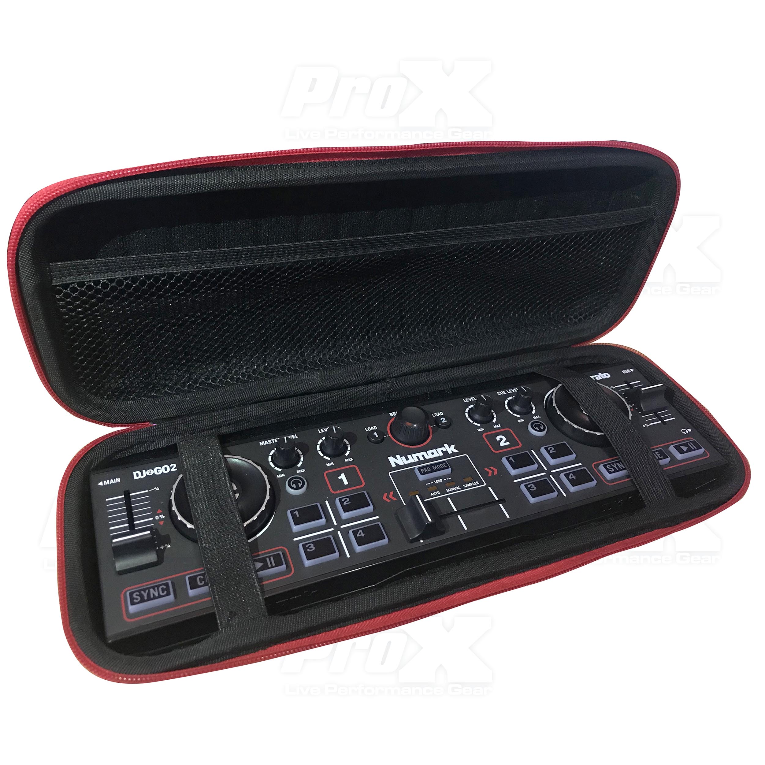 ZeroG Ultra Lightweight Hard Shell DJ Controller for fits Numark DJ2GO2 and Wireless Mic - Nano Size