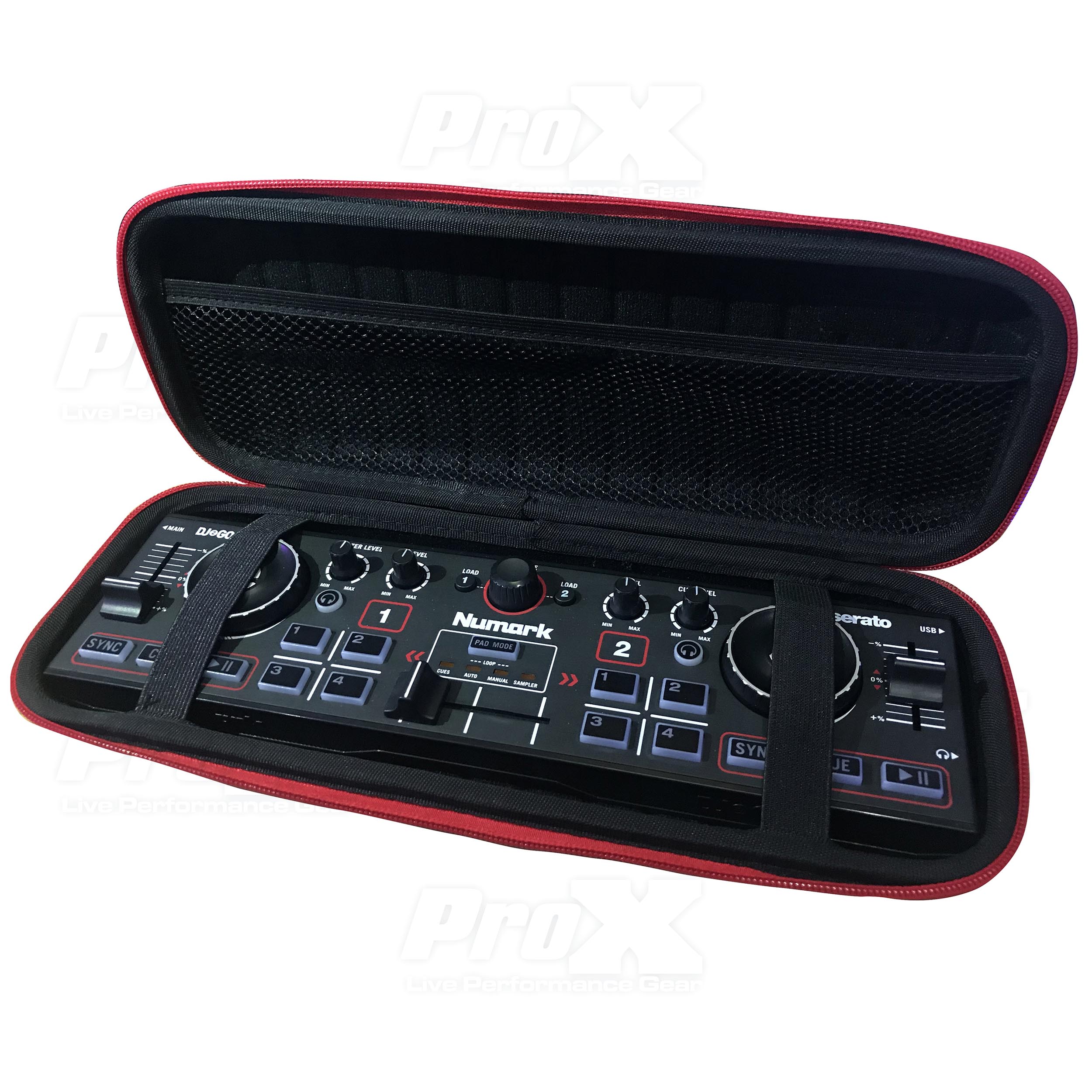 ZeroG Ultra Lightweight Hard Shell DJ Controller for fits Numark DJ2GO2 and Wireless Mic - Nano Size