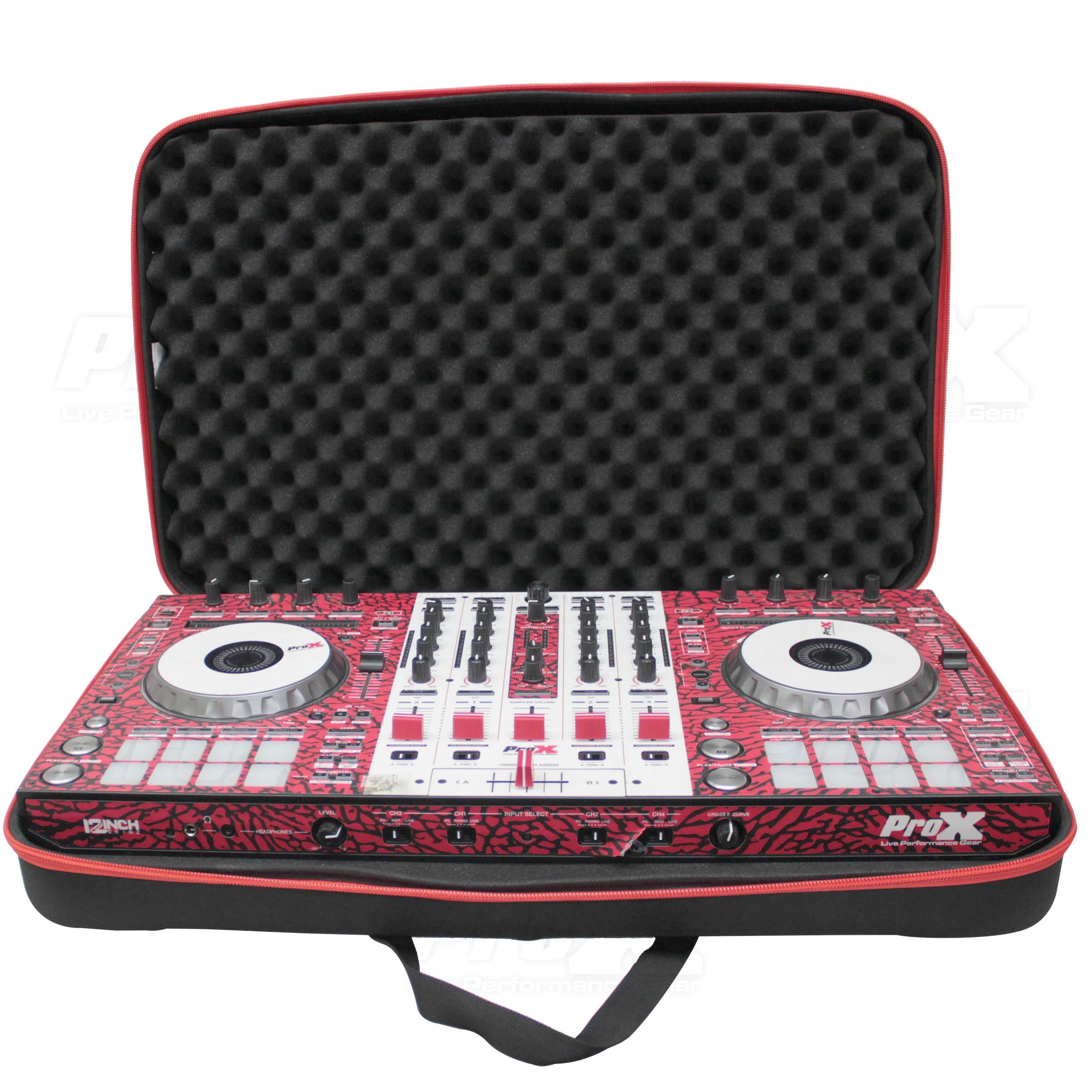 ZeroG Ultra Lightweight Hard Shell DJ Controller Shoulder Strap Bag for Pioneer DDJ-RX SX3 S1 and Numark Mixstream Pro Mixdeck -