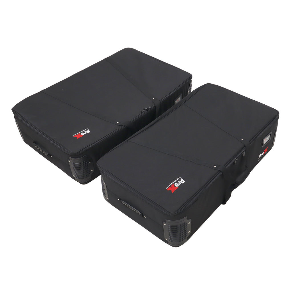 Set of Two Padded Carrying Travel Bags for ProX Control Tower DJ Podium