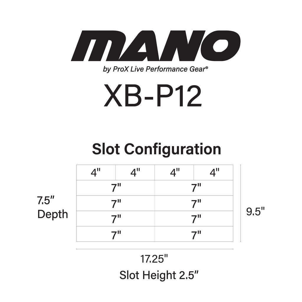 6PCS MANO™ Utility Carry Hand Bag Organizer with Dividers For Cables, LED Lighting, Tools, Mics, and Accessories.