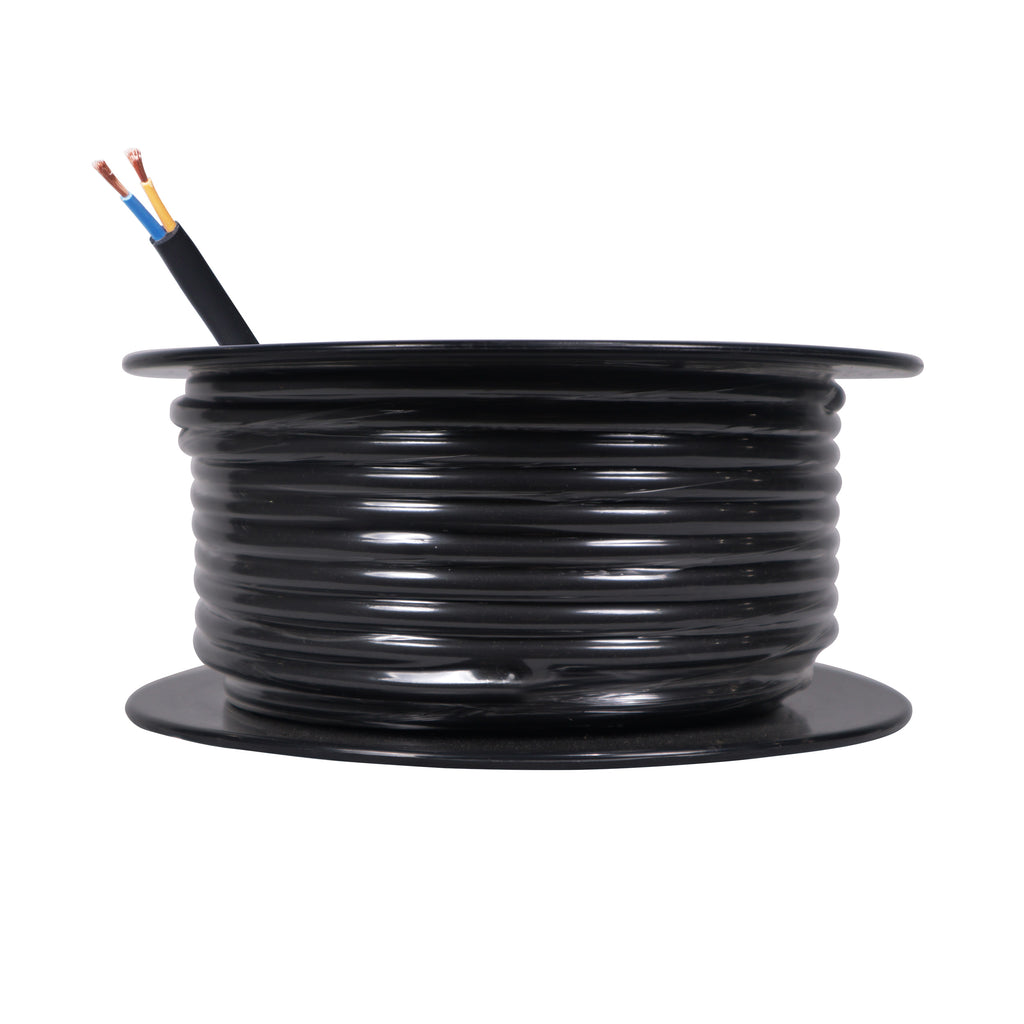 100 Ft. 12 Gauge AWG 2 Conductor Audio Speaker Wire Cable 100 Feet Copper Black Finish