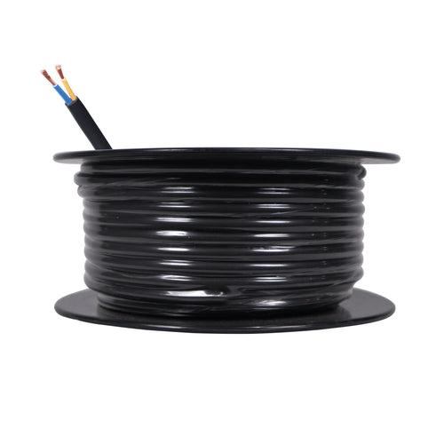 100 Ft. 12 Gauge AWG 2 Conductor Audio Speaker Wire Cable 100 Feet Copper Black Finish