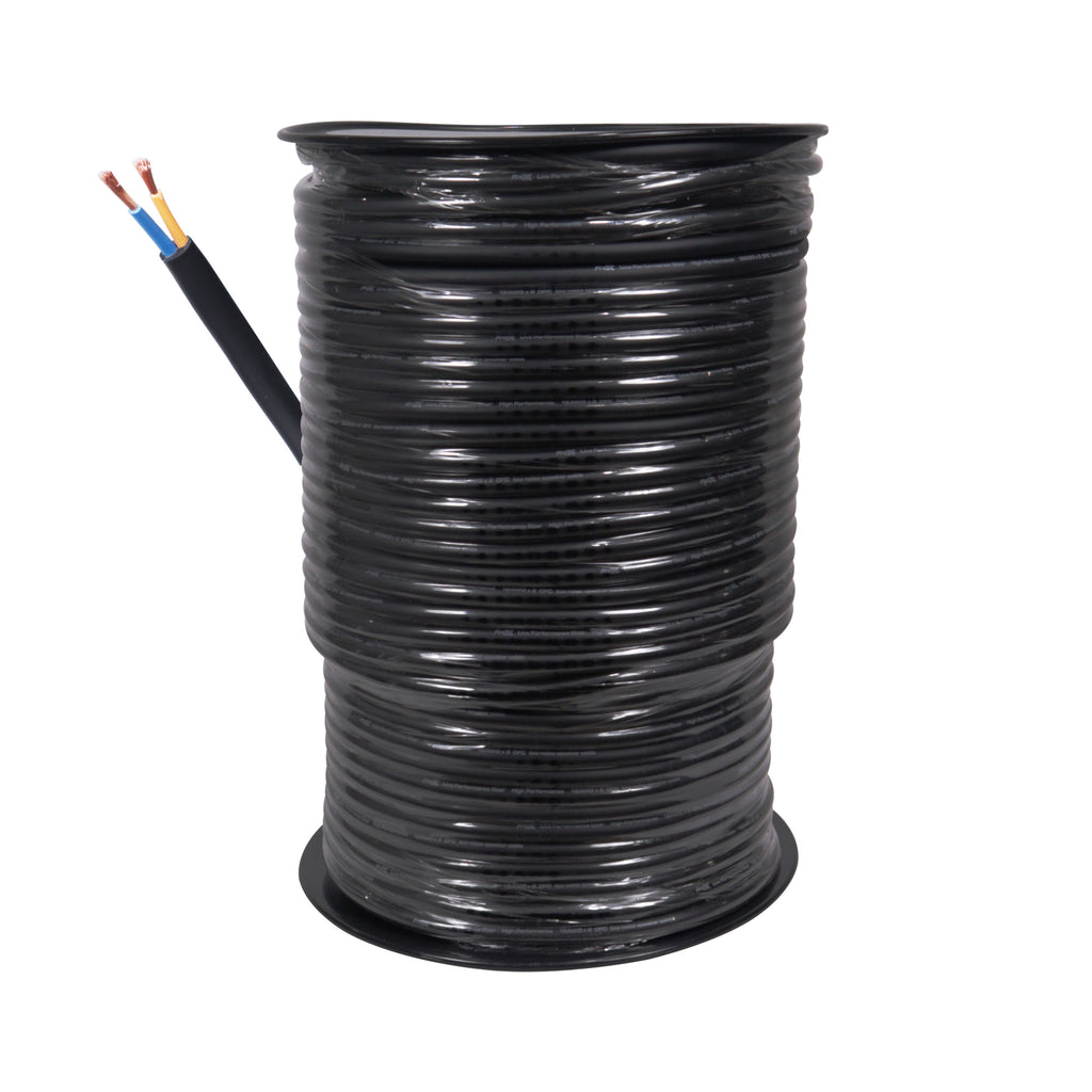 500 Ft. 12 Gauge AWG 2 Conductor Audio Speaker Wire Cable 500 Feet Copper Black Finish