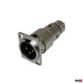 24PCS XLR Male To Female Adapter For Panel Mount