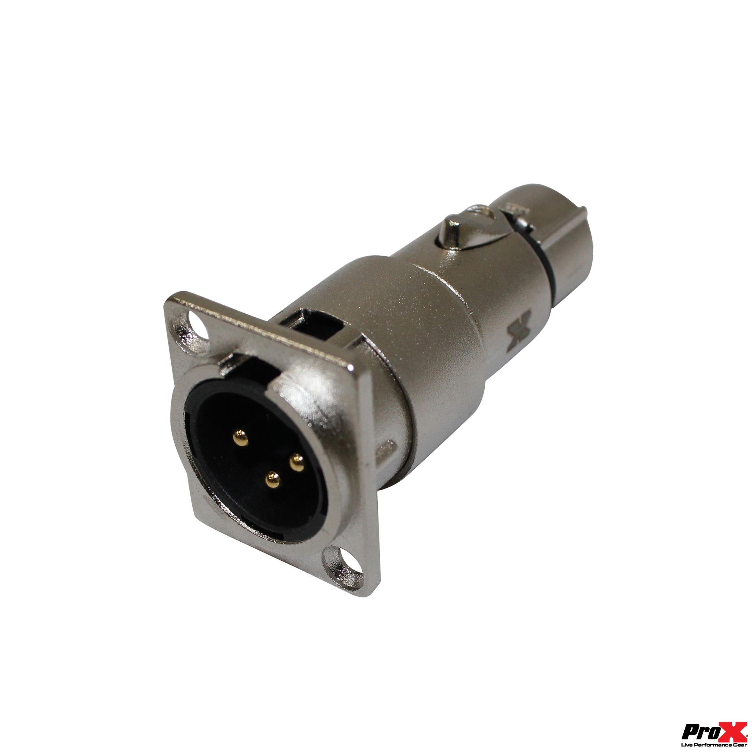 24PCS XLR Male To Female Adapter For Panel Mount