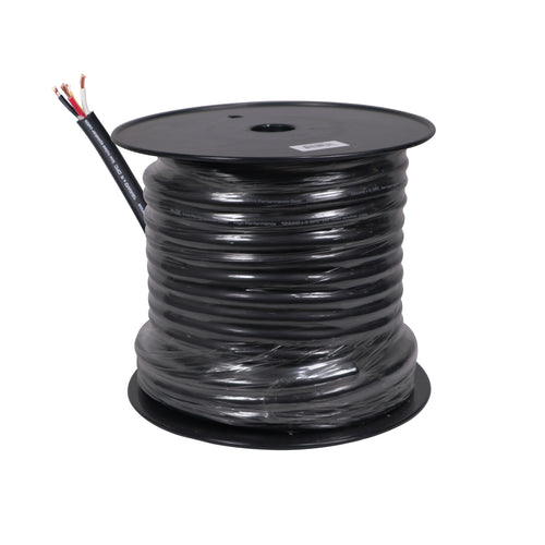 100 Ft. 12 Gauge AWG 4 Conductor Audio Speaker Wire Cable 100 Feet Copper Black Finish