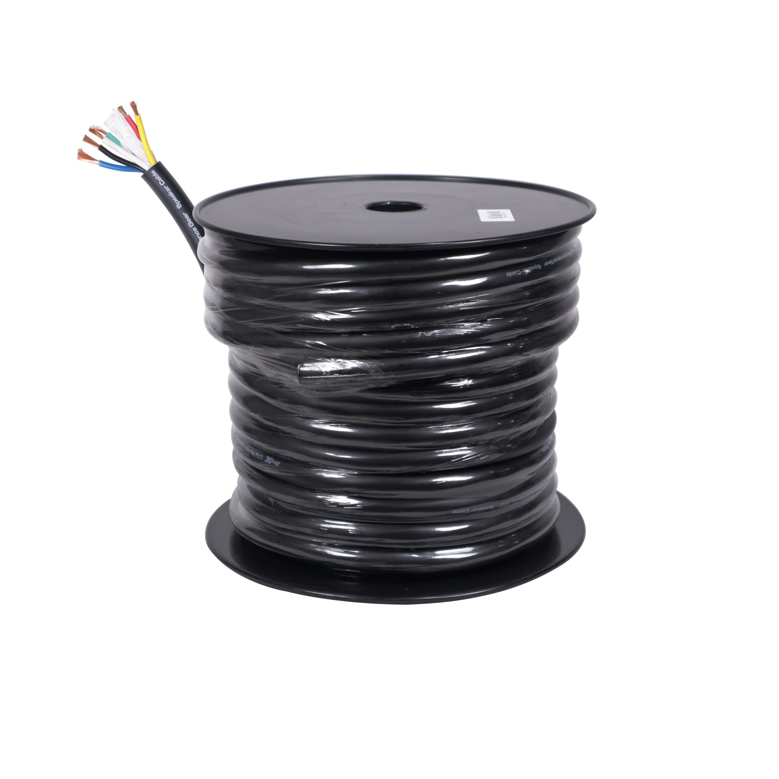 100 Ft. 12 Gauge AWG 6 Conductor Audio Speaker Wire Cable 100 Feet Copper Black Finish