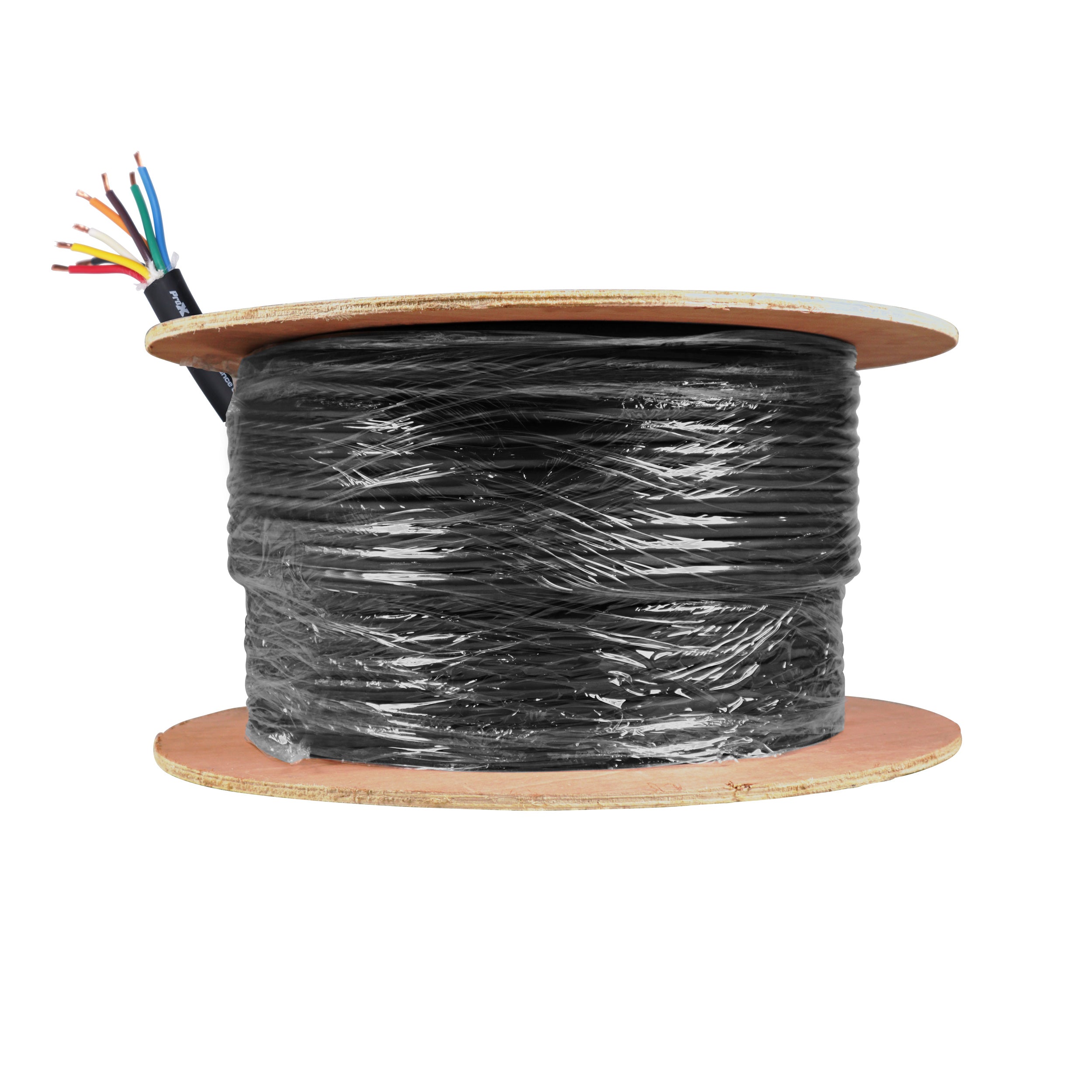 100 Ft. 12 Gauge AWG 8 Conductor Audio Speaker Wire Cable 100 Feet Copper Black Finish