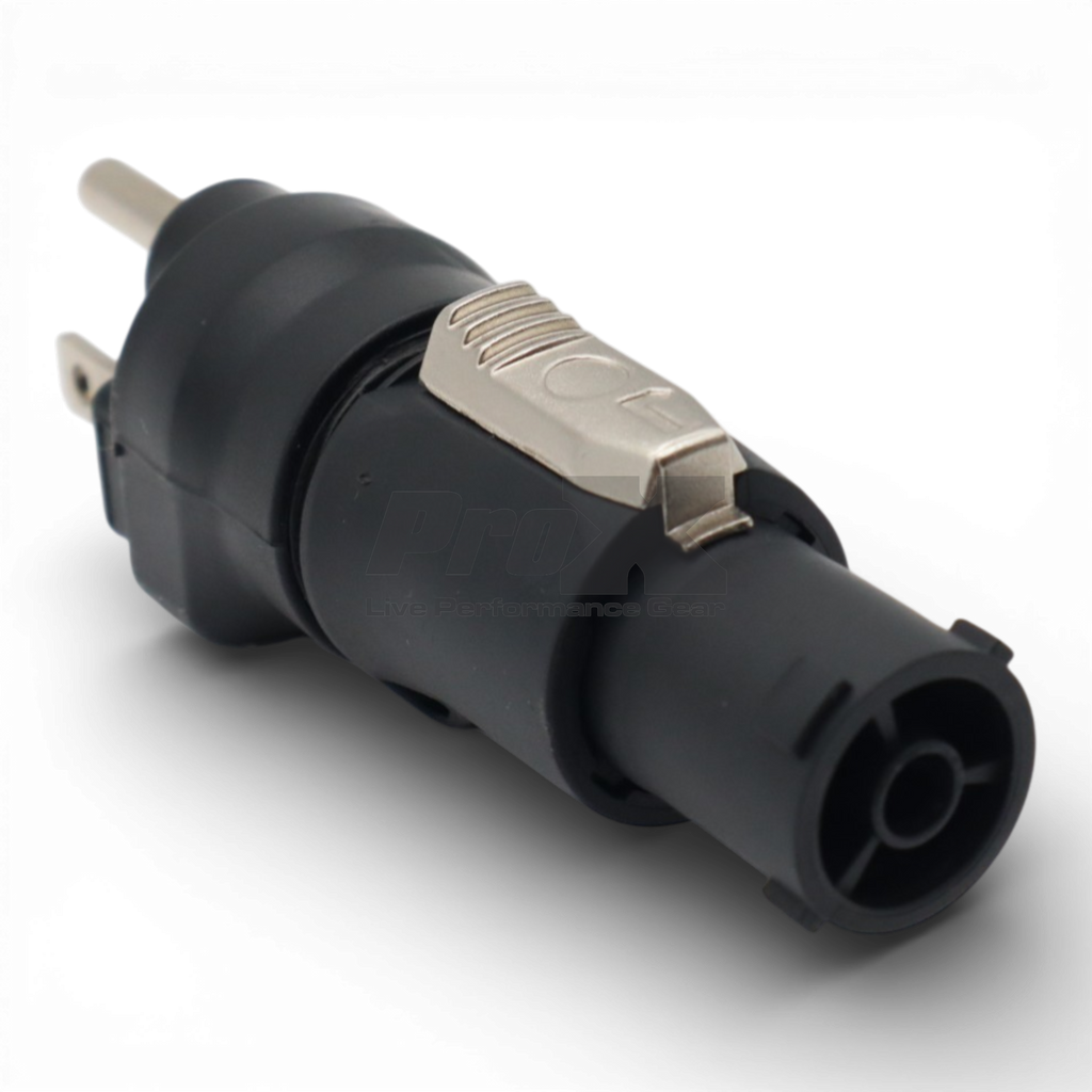 Edison Nema 515P Male to True1 Female Black locking Connector Power Coupler Adapter