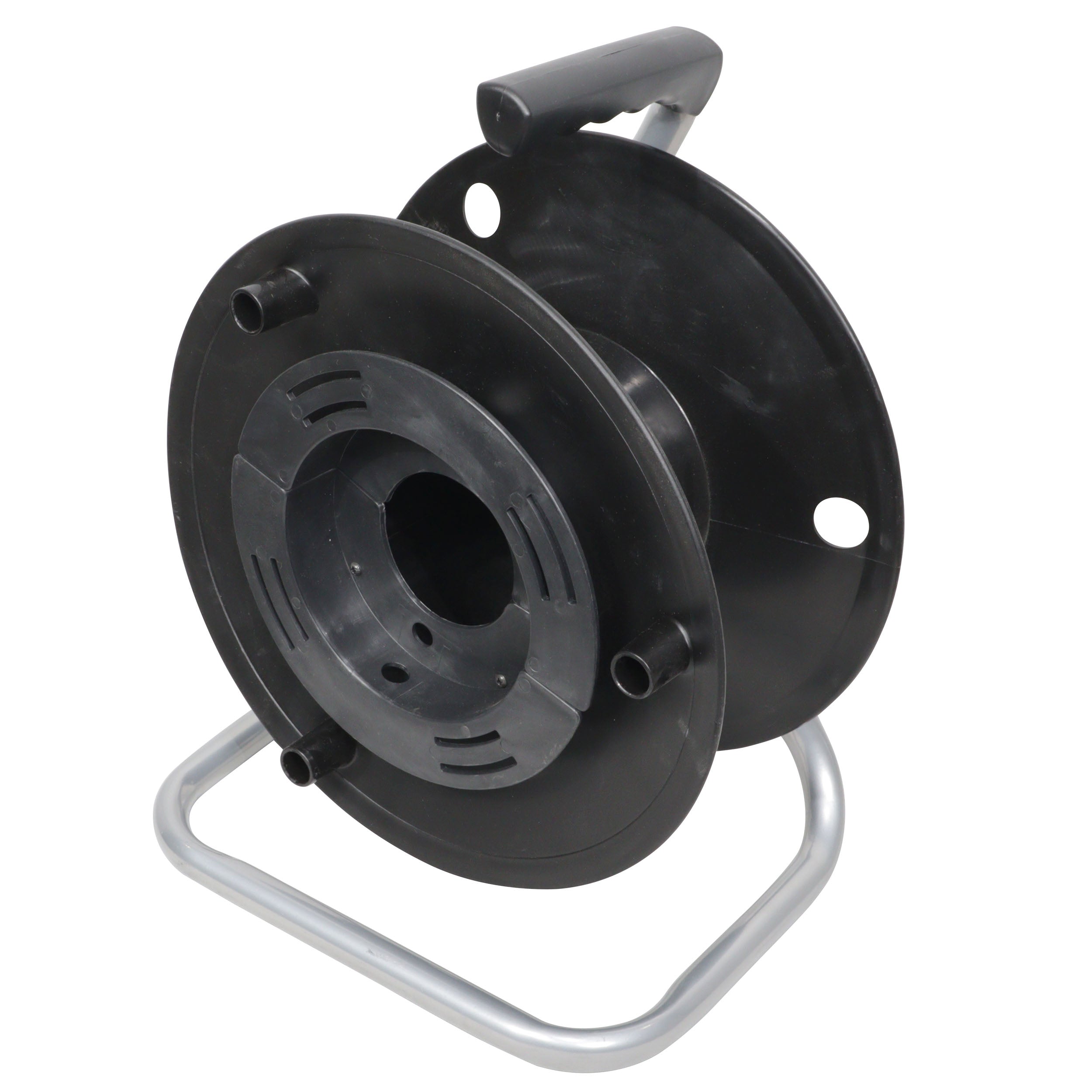 12" Cable Drum with Maintenance free Axle Bearing, Drum Core Diameter 3", Drum Width: 3.5"-5"